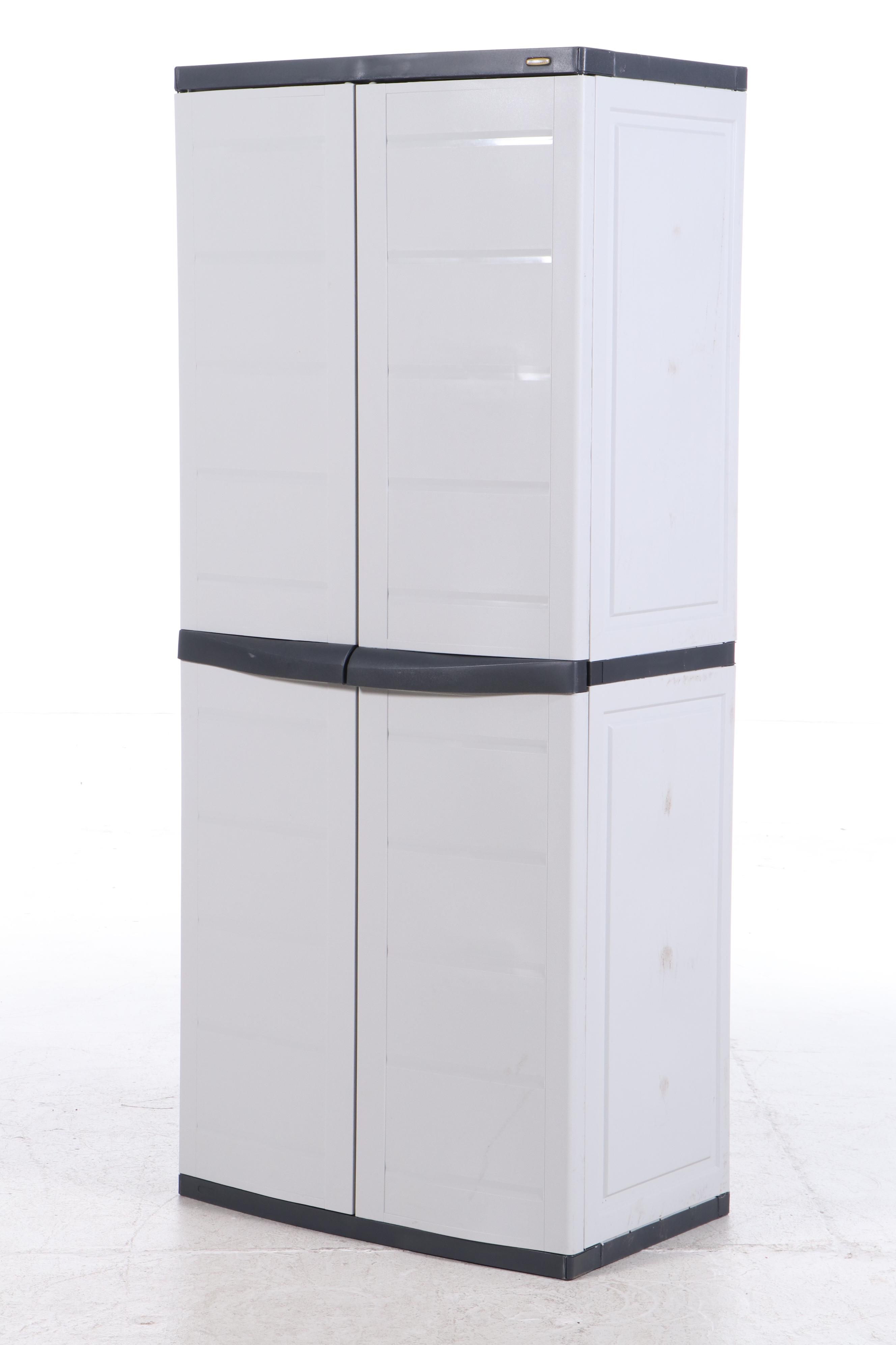 Two Workforce Heavy Duty Garage Storage Cabinets