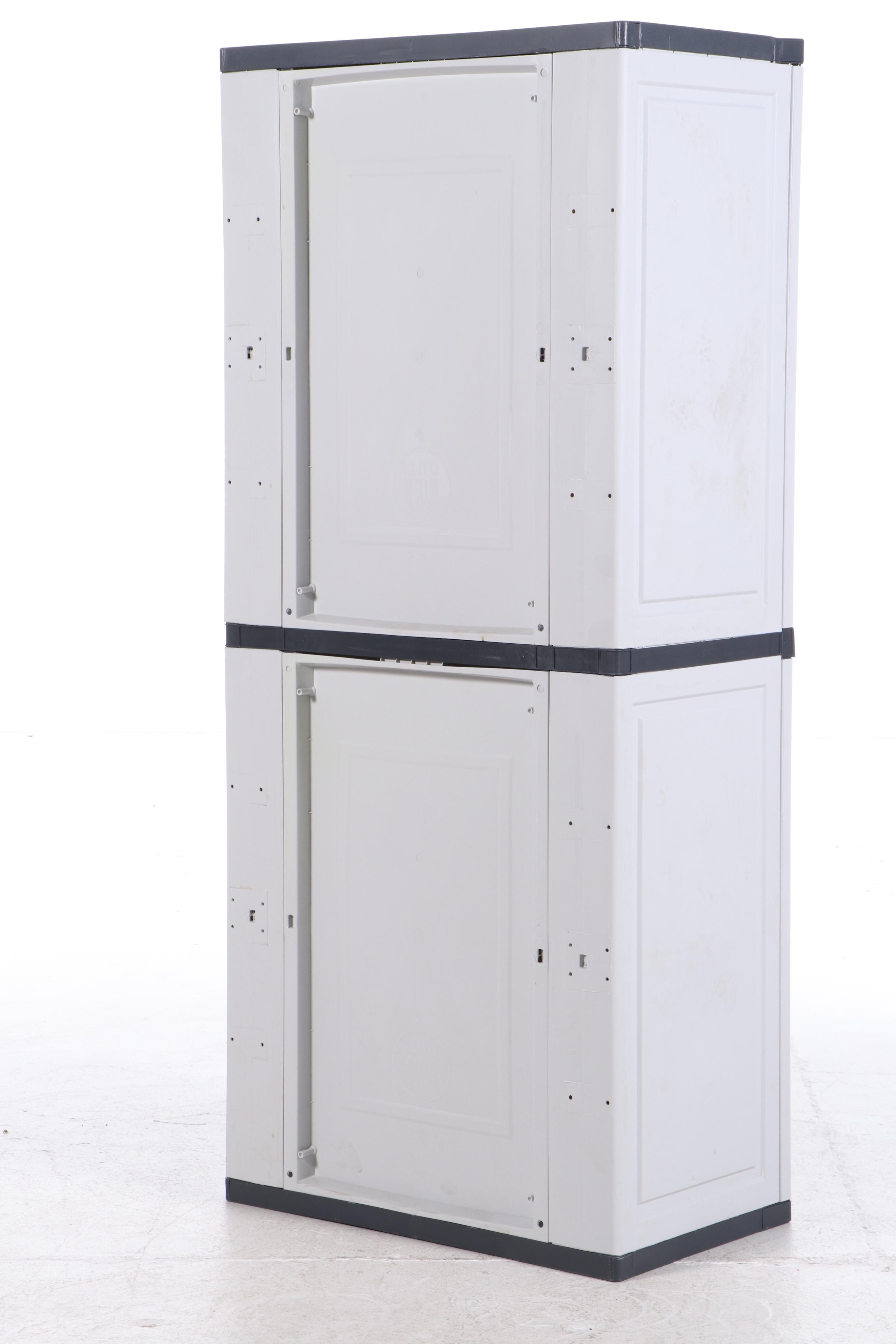 Two Workforce Heavy Duty Garage Storage Cabinets