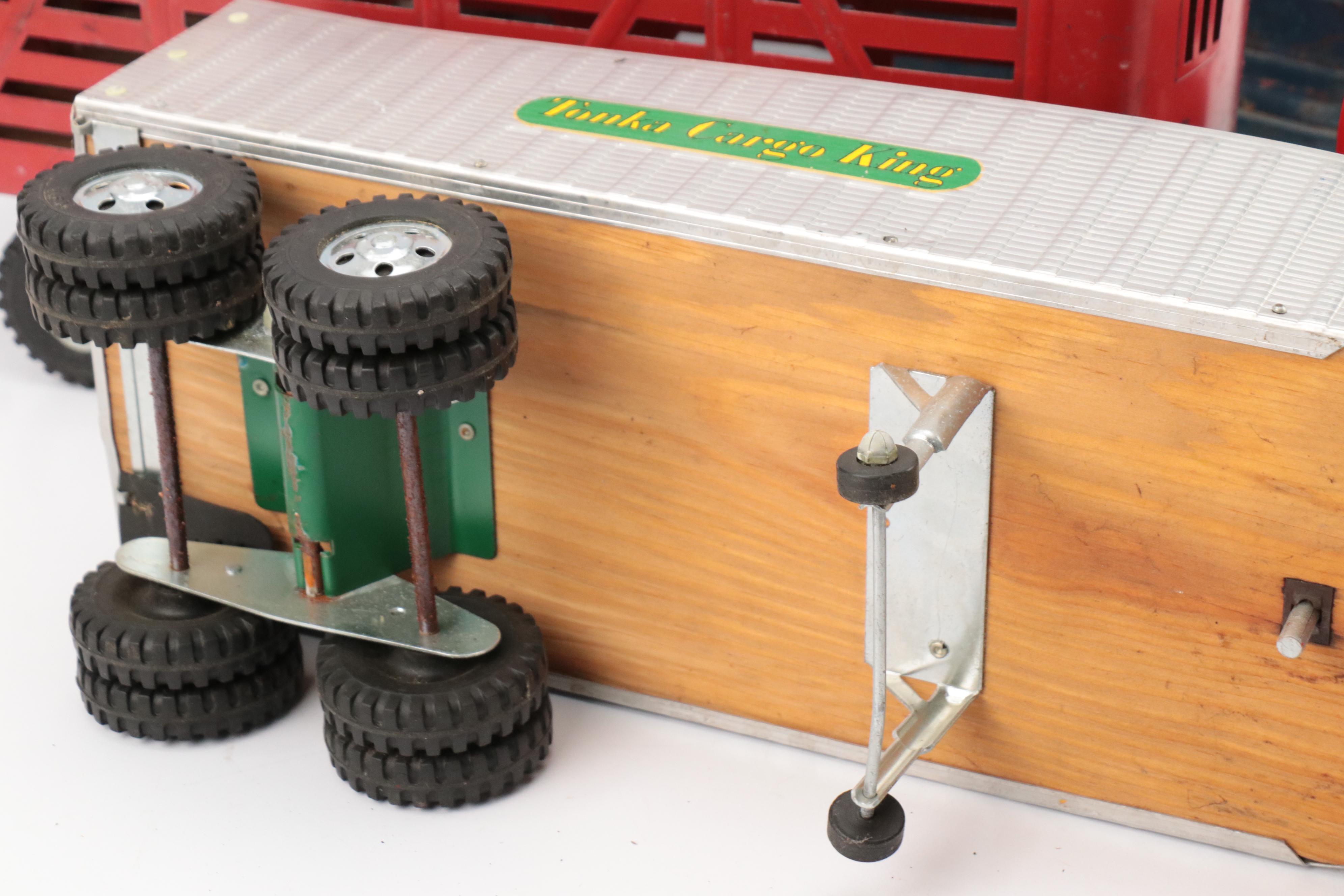 Tonka Toy Diecast Truck and Trailer Toys with Other Metal Toy Trailers