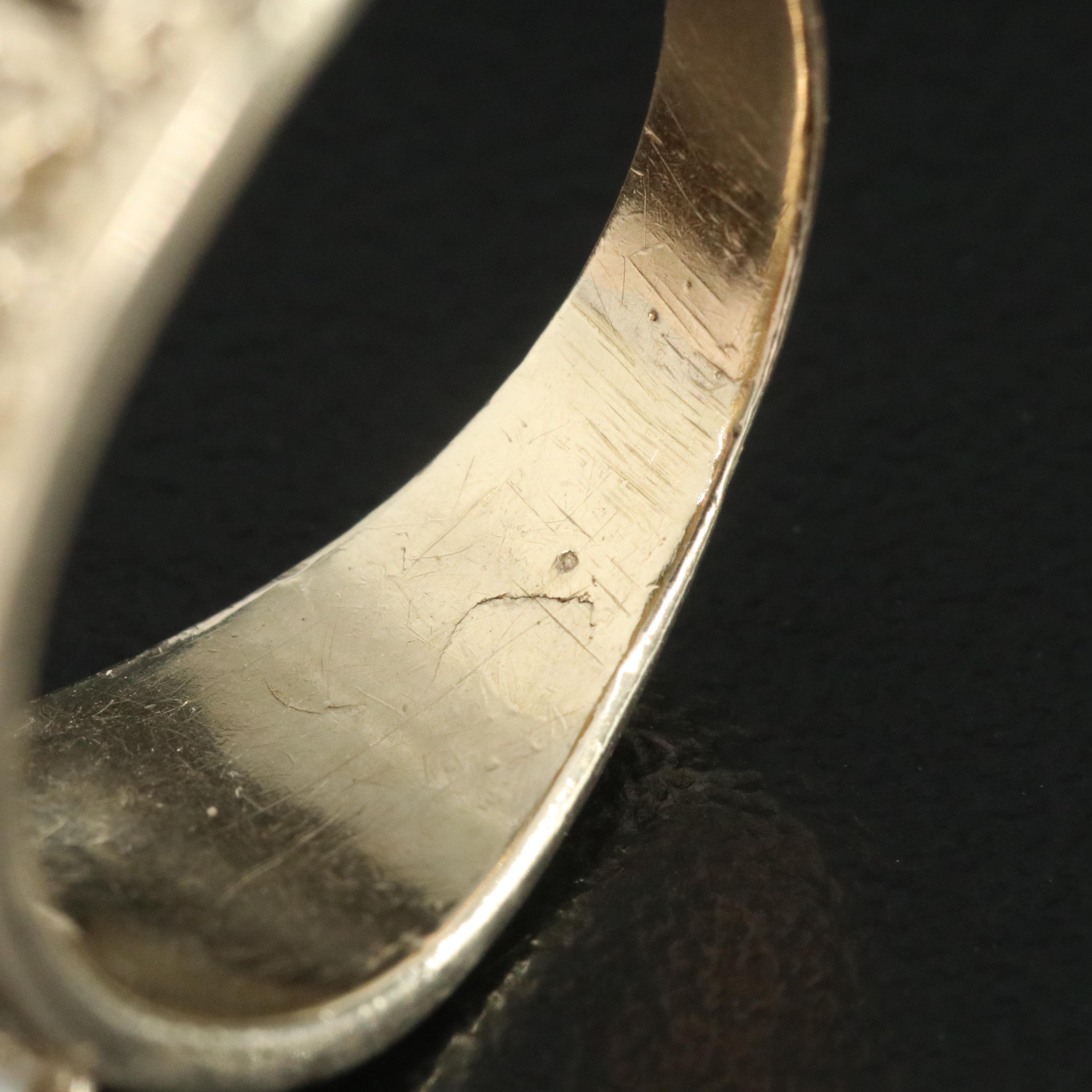 10K Opal and Garnet Ring