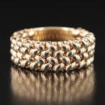 14K Articulated Woven Band