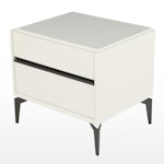 Alf DaFre Italian Modern Two-Drawer Side Table