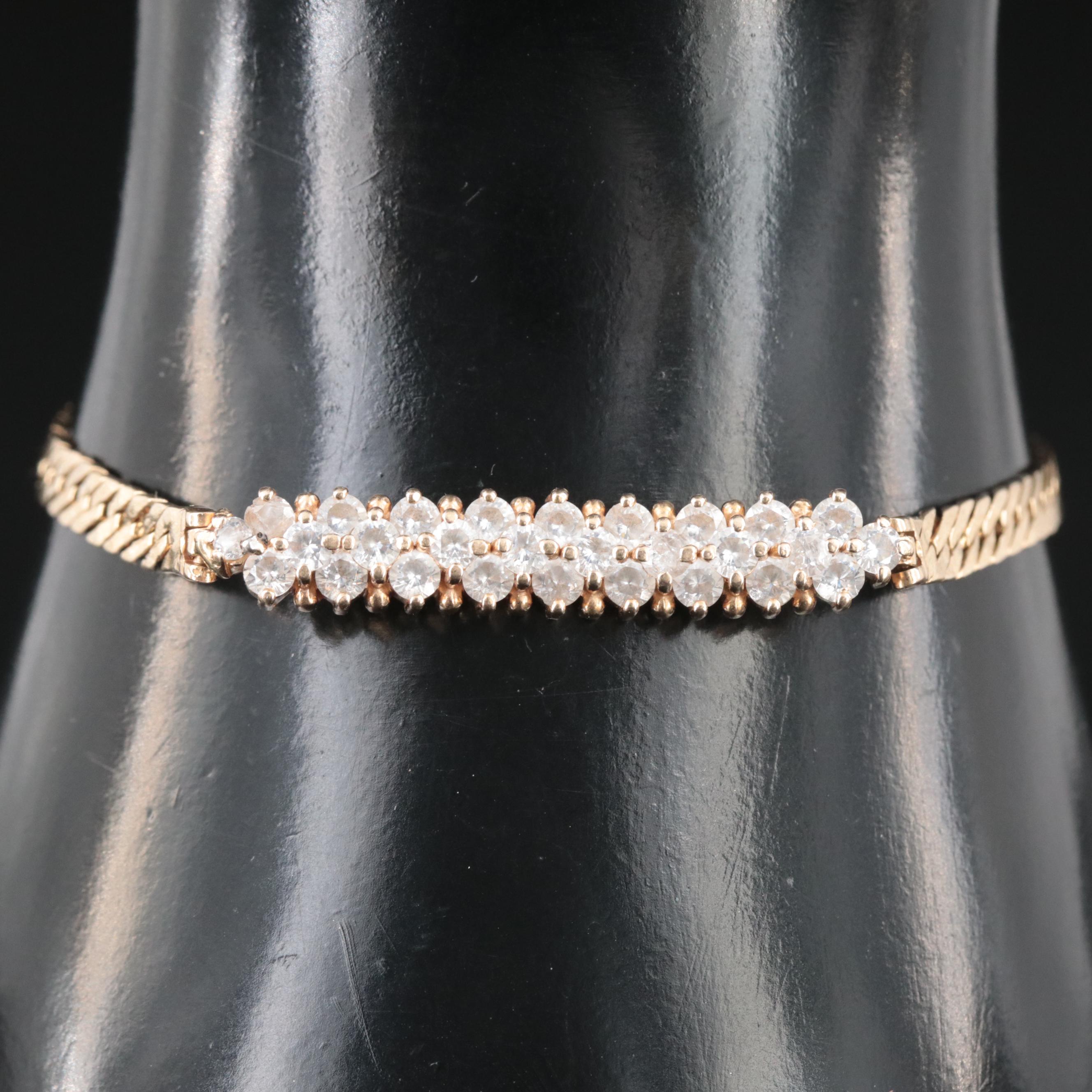 14K CZ Bracelet