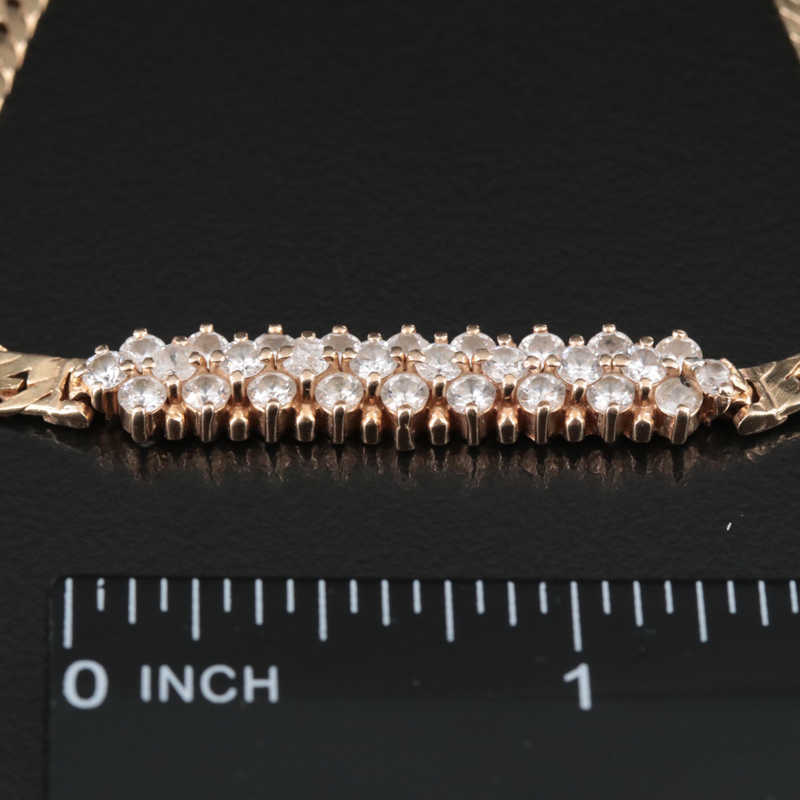 14K CZ Bracelet