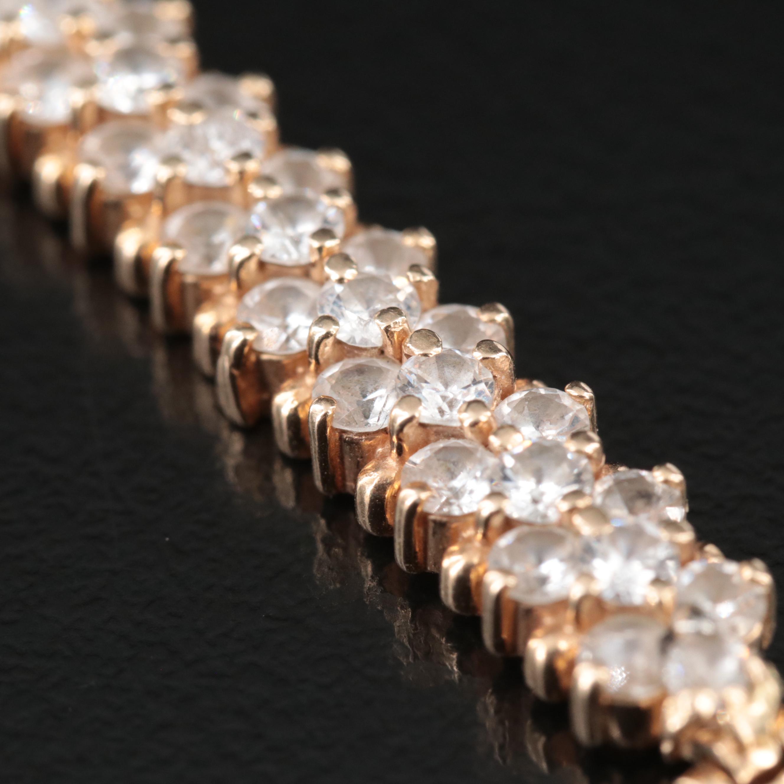 14K CZ Bracelet