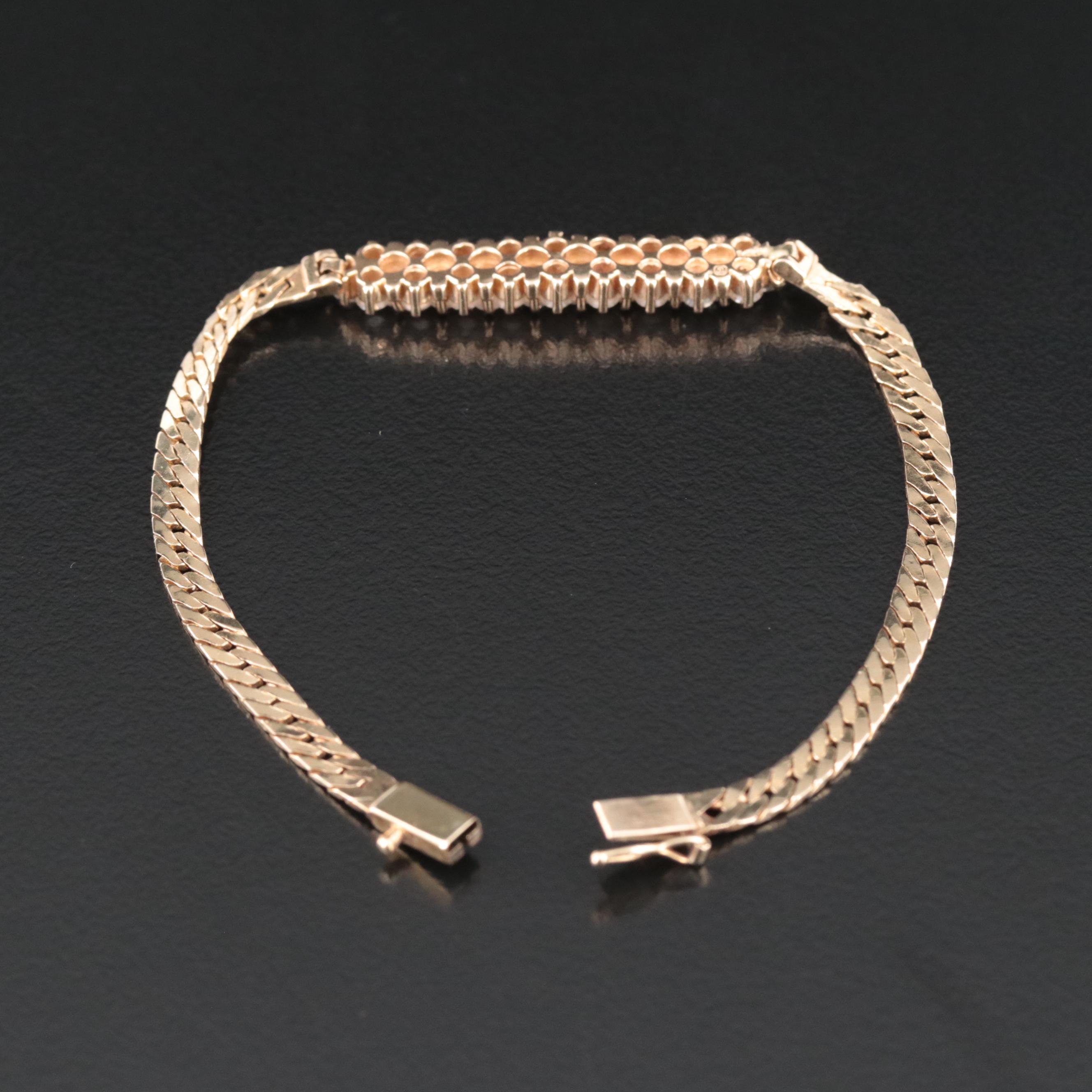 14K CZ Bracelet