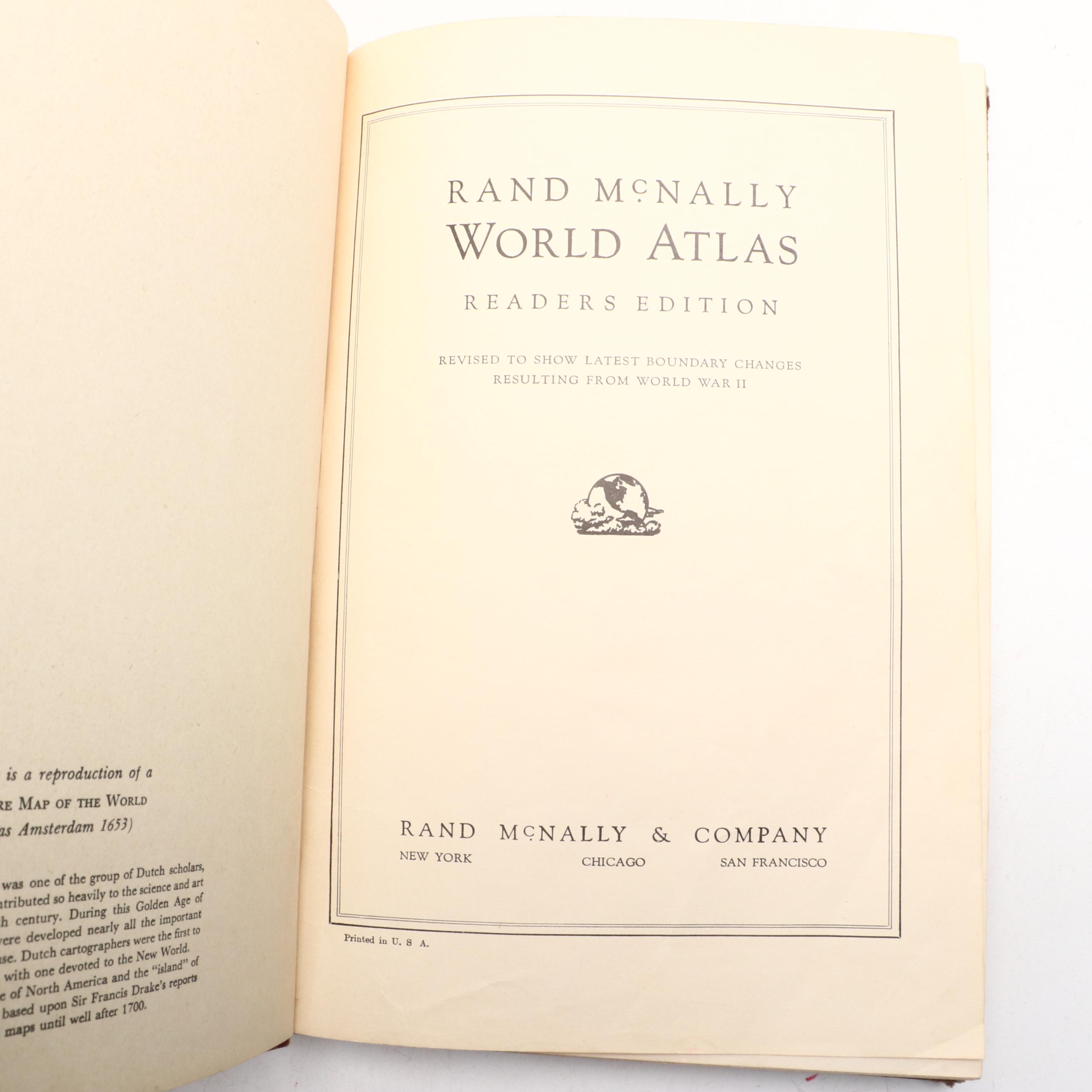 Replogle 12" Precision Globe with Guidebook and Rand McNally Atlas