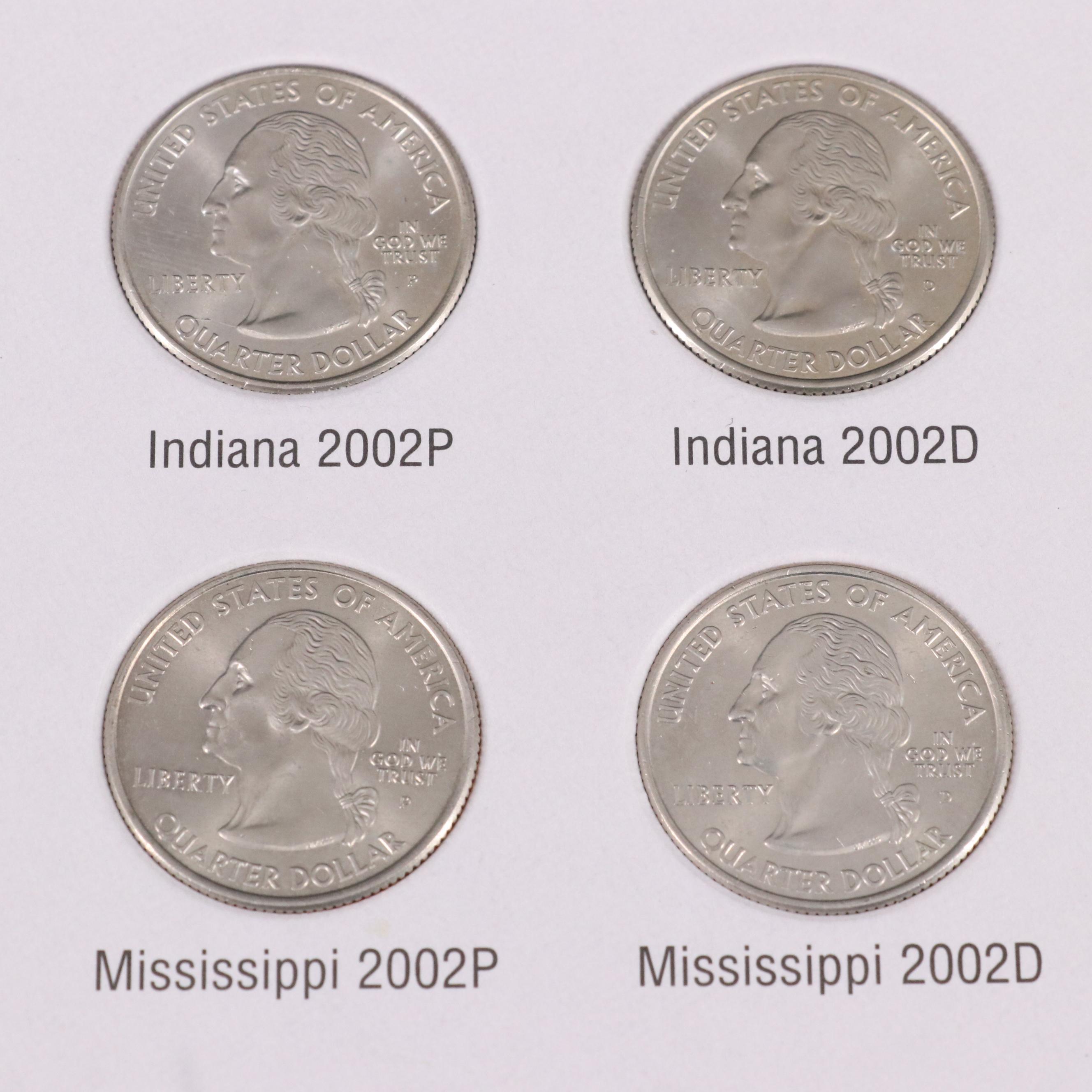 Four Binders of U.S. Statehood Quarters