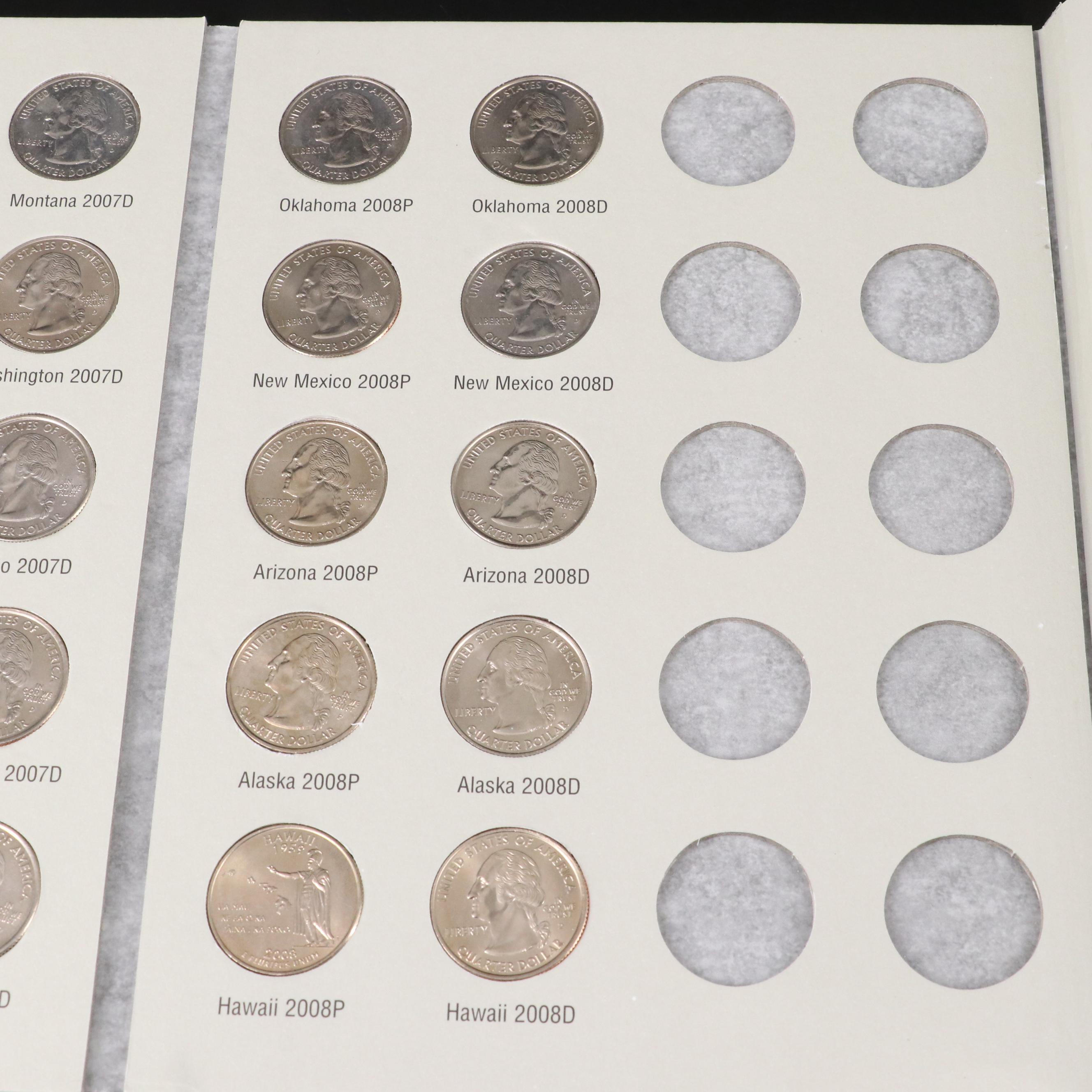 Four Binders of U.S. Statehood Quarters