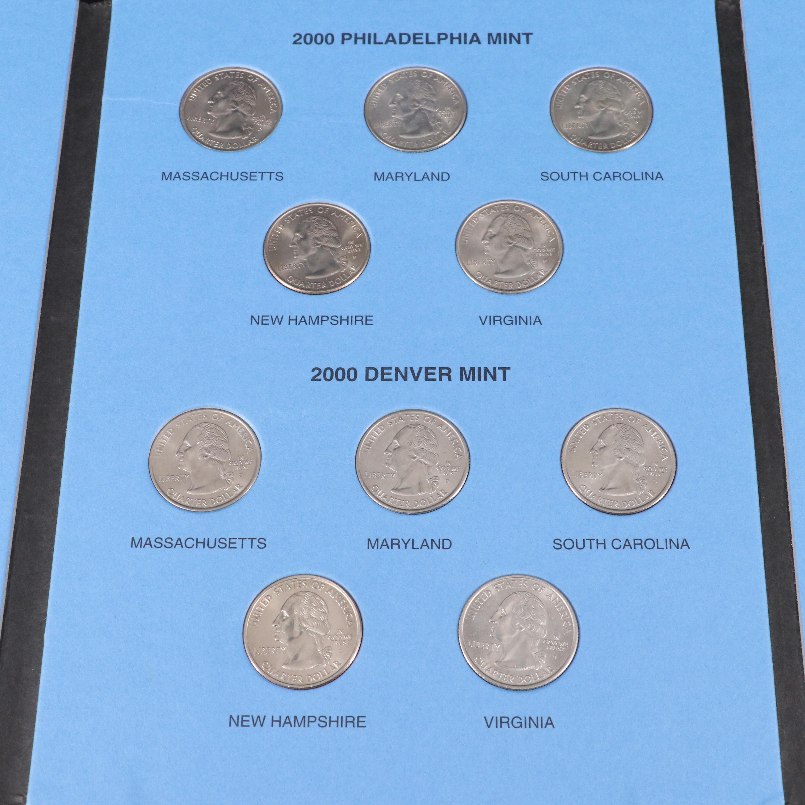 Four Binders of U.S. Statehood Quarters