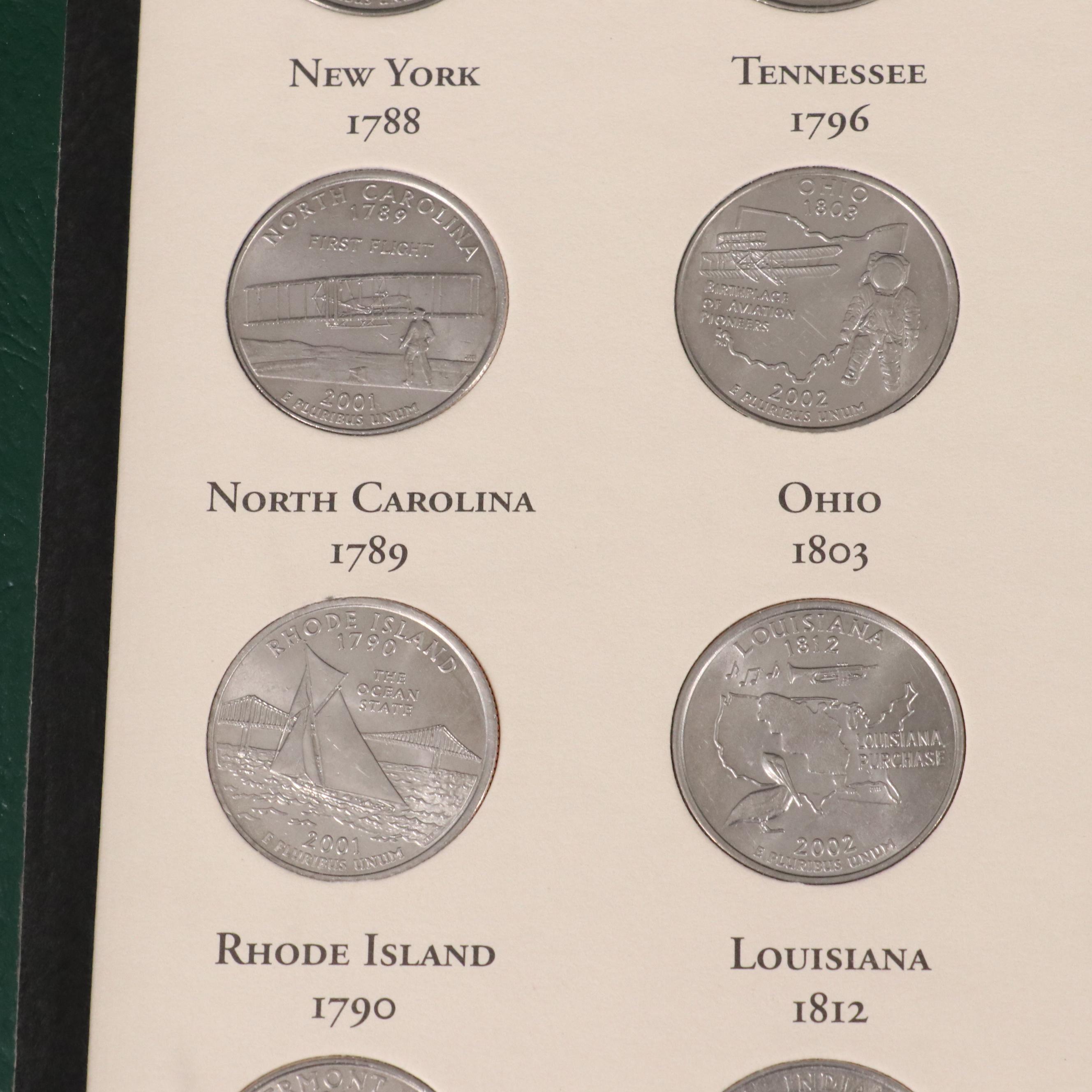Four Binders of U.S. Statehood Quarters