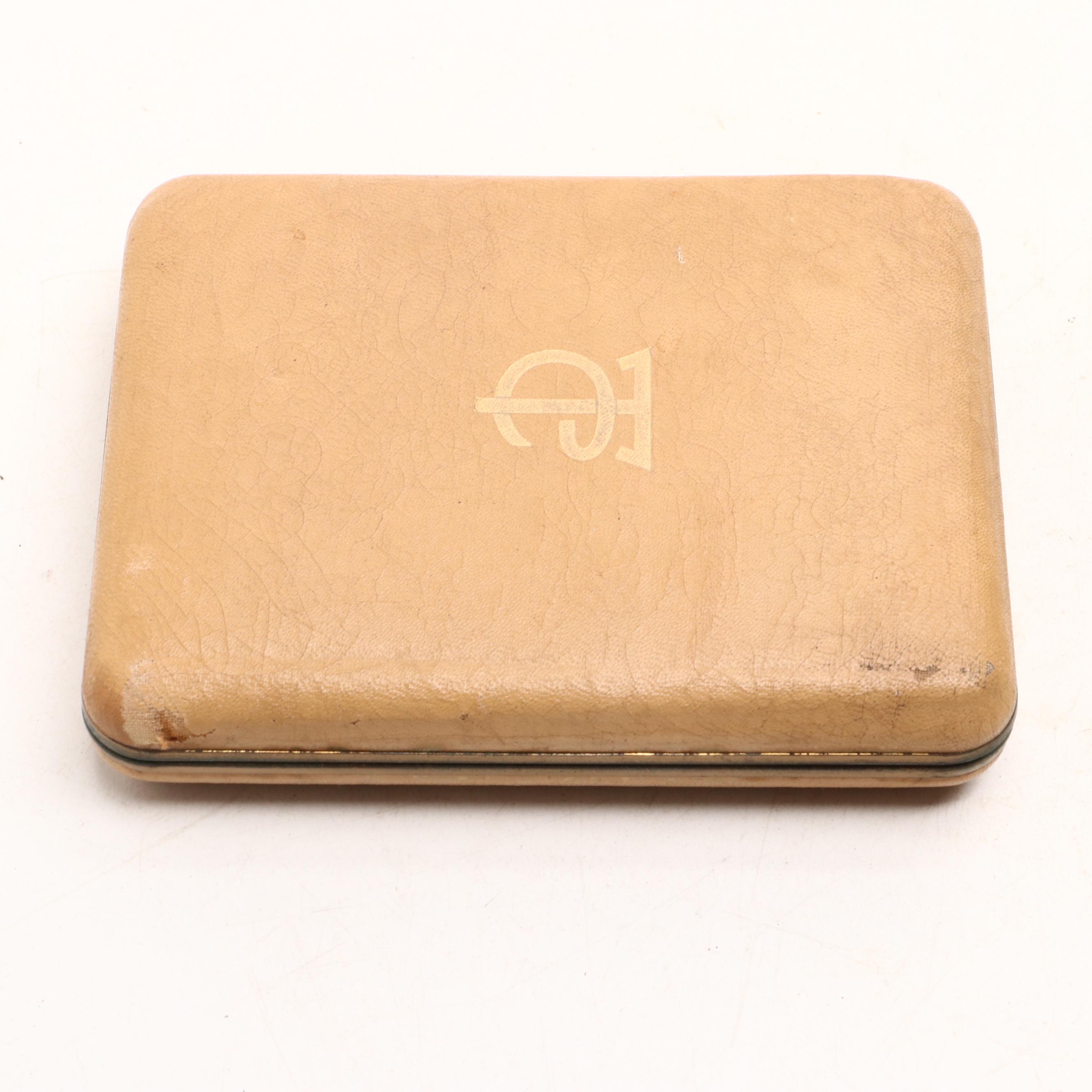 French Ivory and Celluloid Vanity Wares with Eyeglasses, Pens, Pin Dishes, More