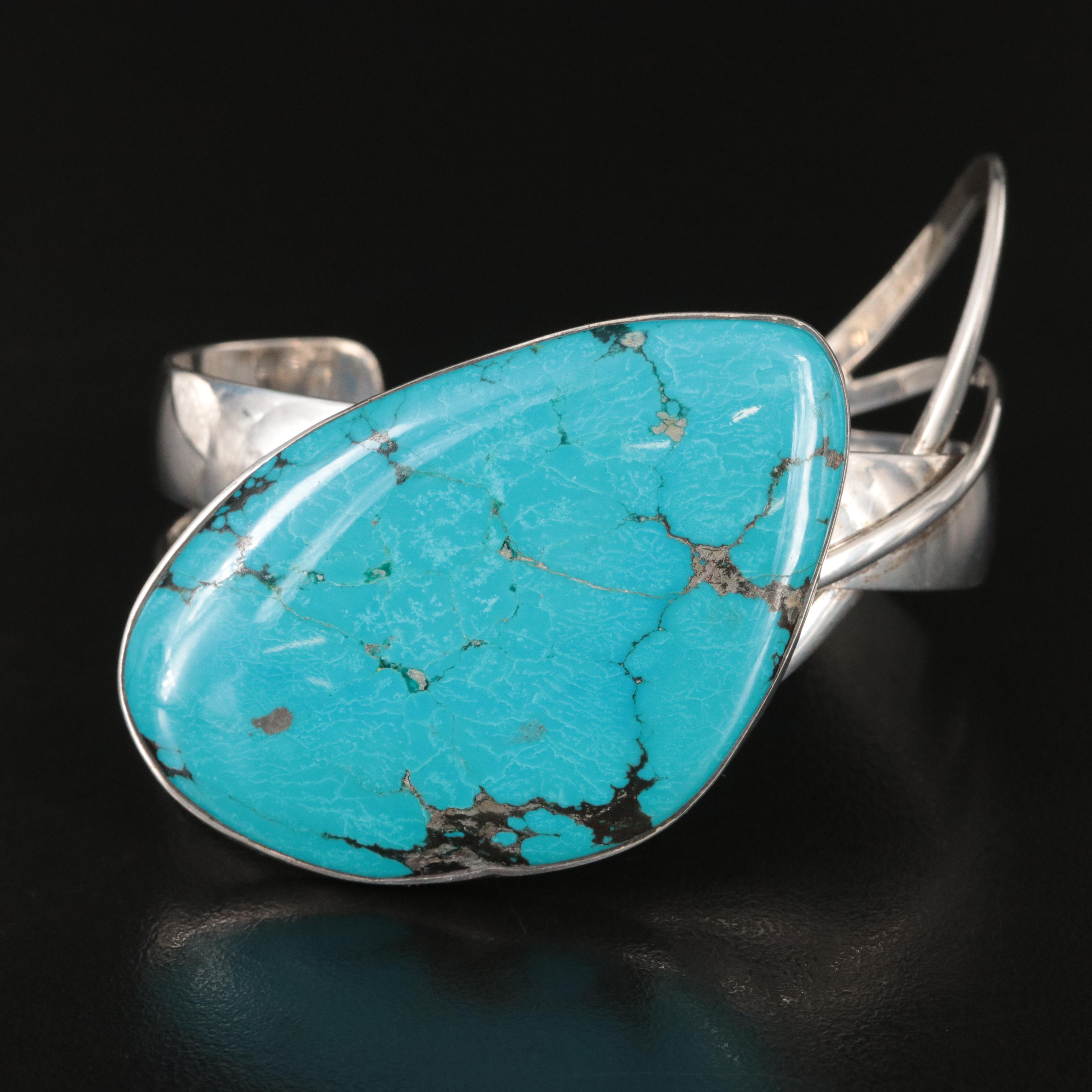 Sterling Turquoise Cuff Bracelet