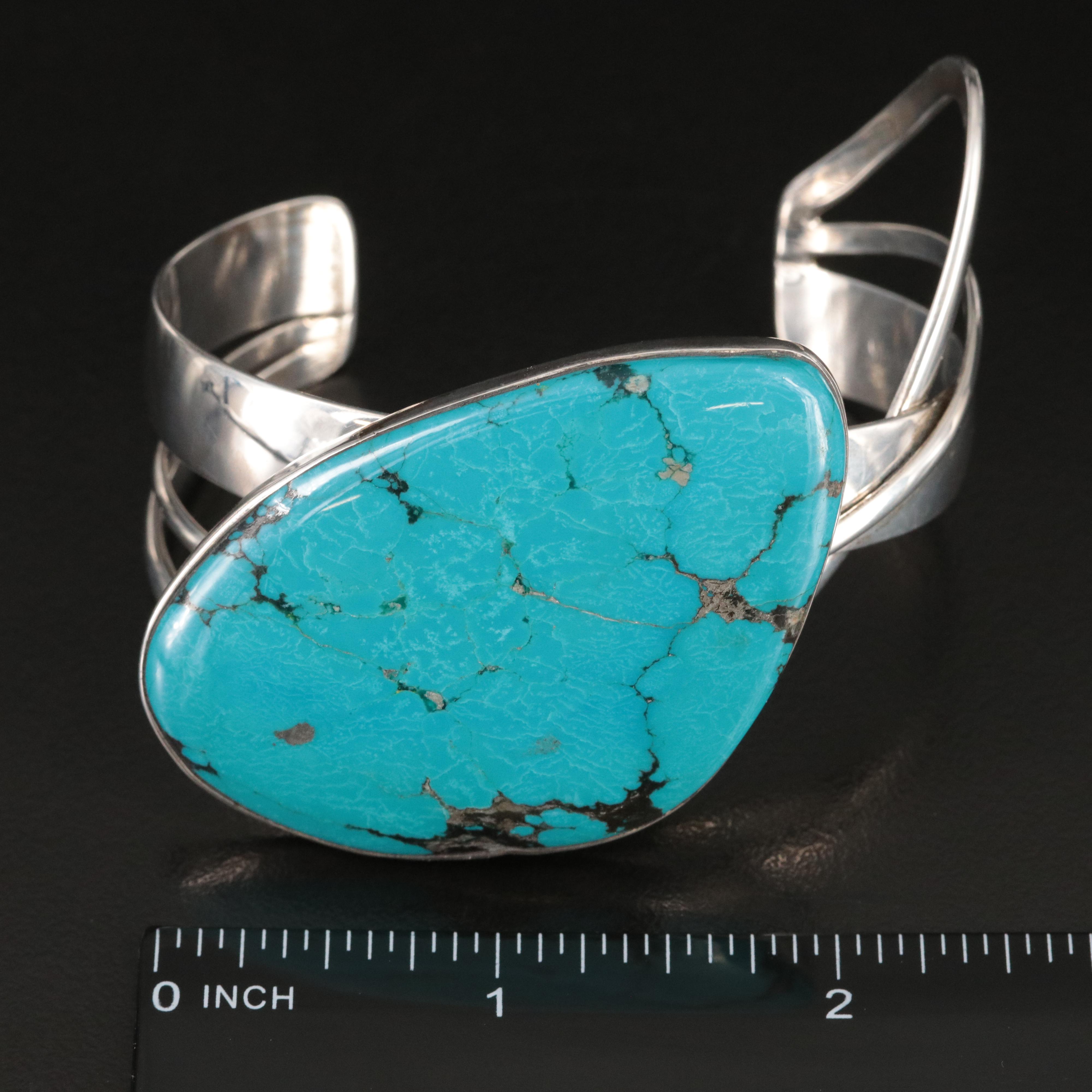 Sterling Turquoise Cuff Bracelet