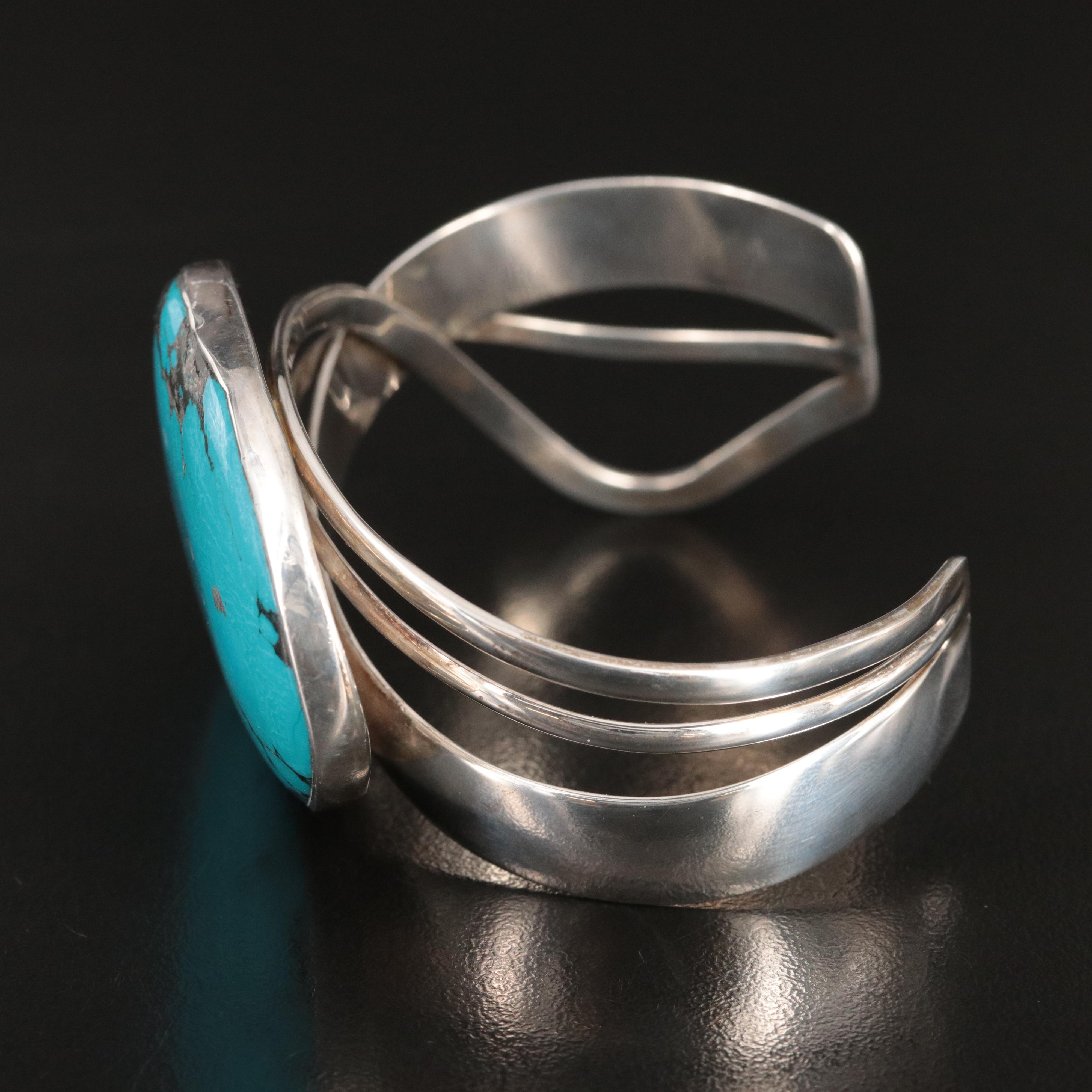 Sterling Turquoise Cuff Bracelet