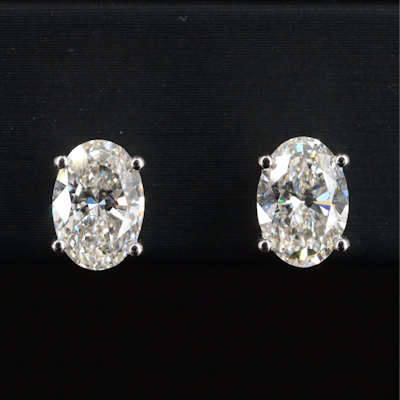 14K 1.96 CTW Lab Grown Diamond Stud Earrings
