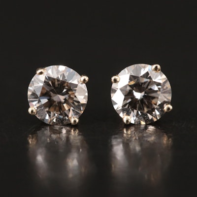 14K 0.90 CTW Lab Grown Diamond Stud Earrings