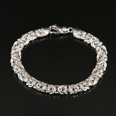 Sterling Byzantine Chain Bracelet