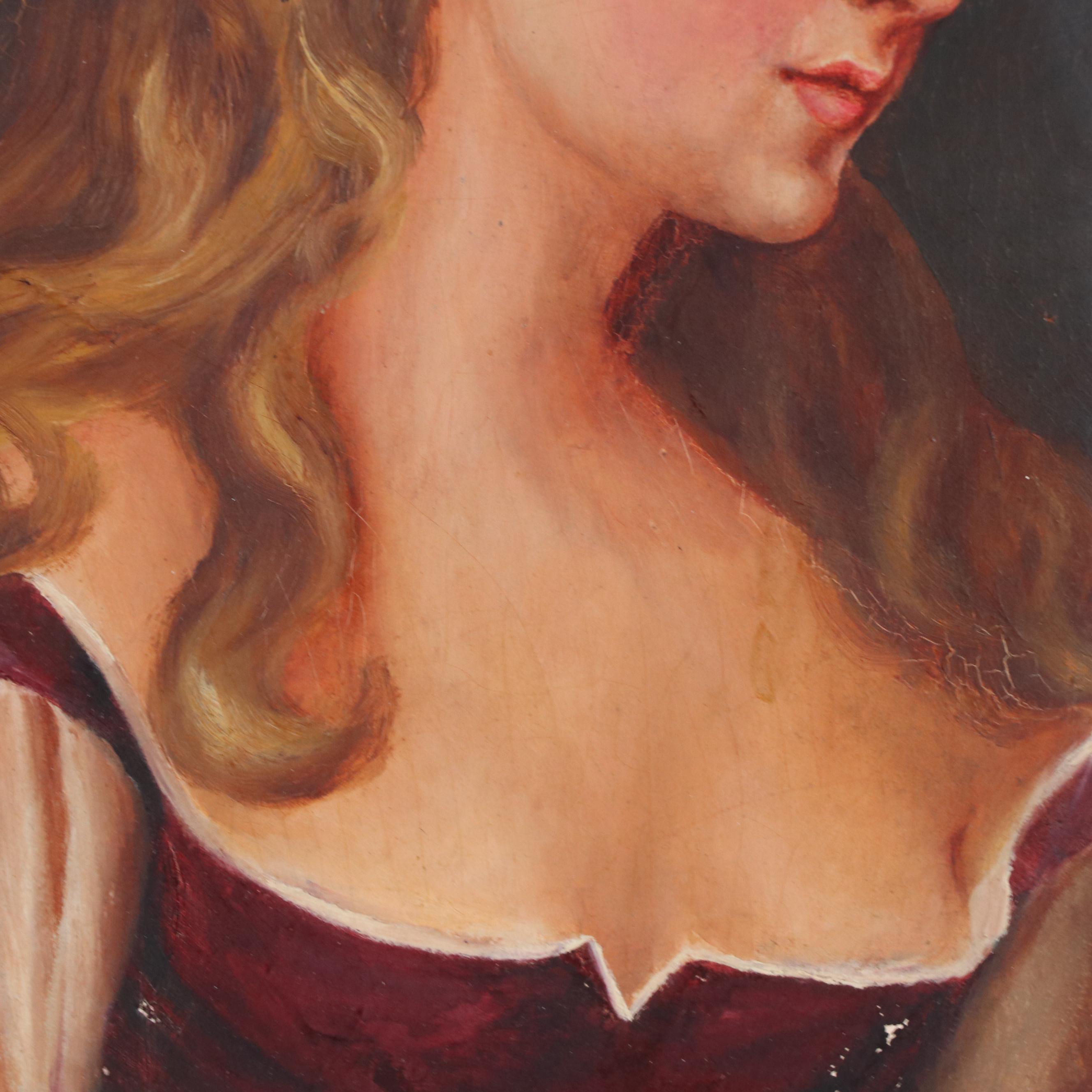 Portrait Oil Painting of Woman
