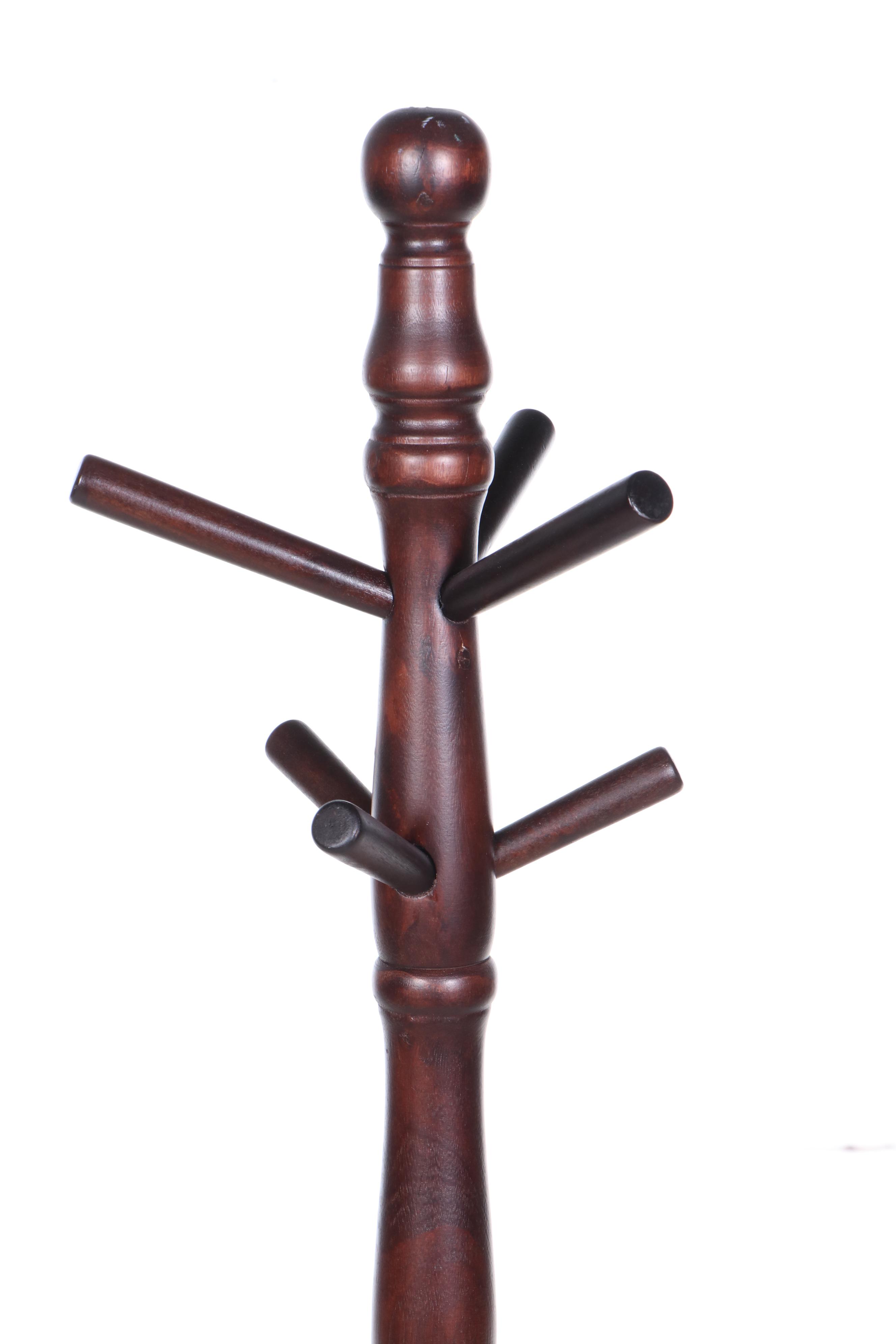 Victorian Style Mahogany Finish Style Valet Stand and Coat Rack