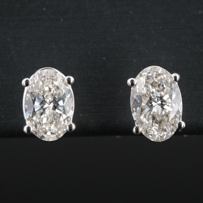 14K 1.20 CTW Lab Grown Diamond Stud Earrings
