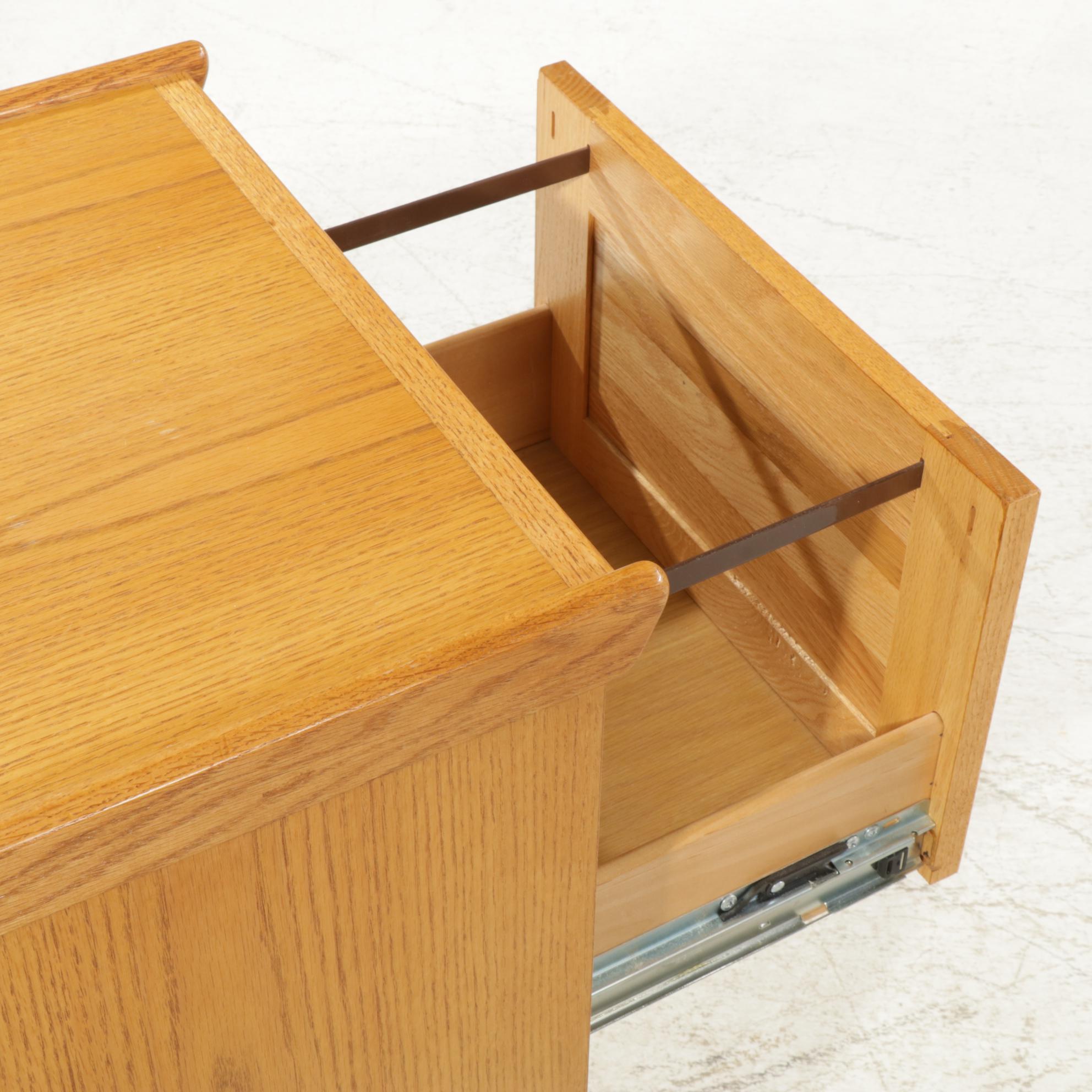 Winners Only Oak Two-Drawer File Cabinet