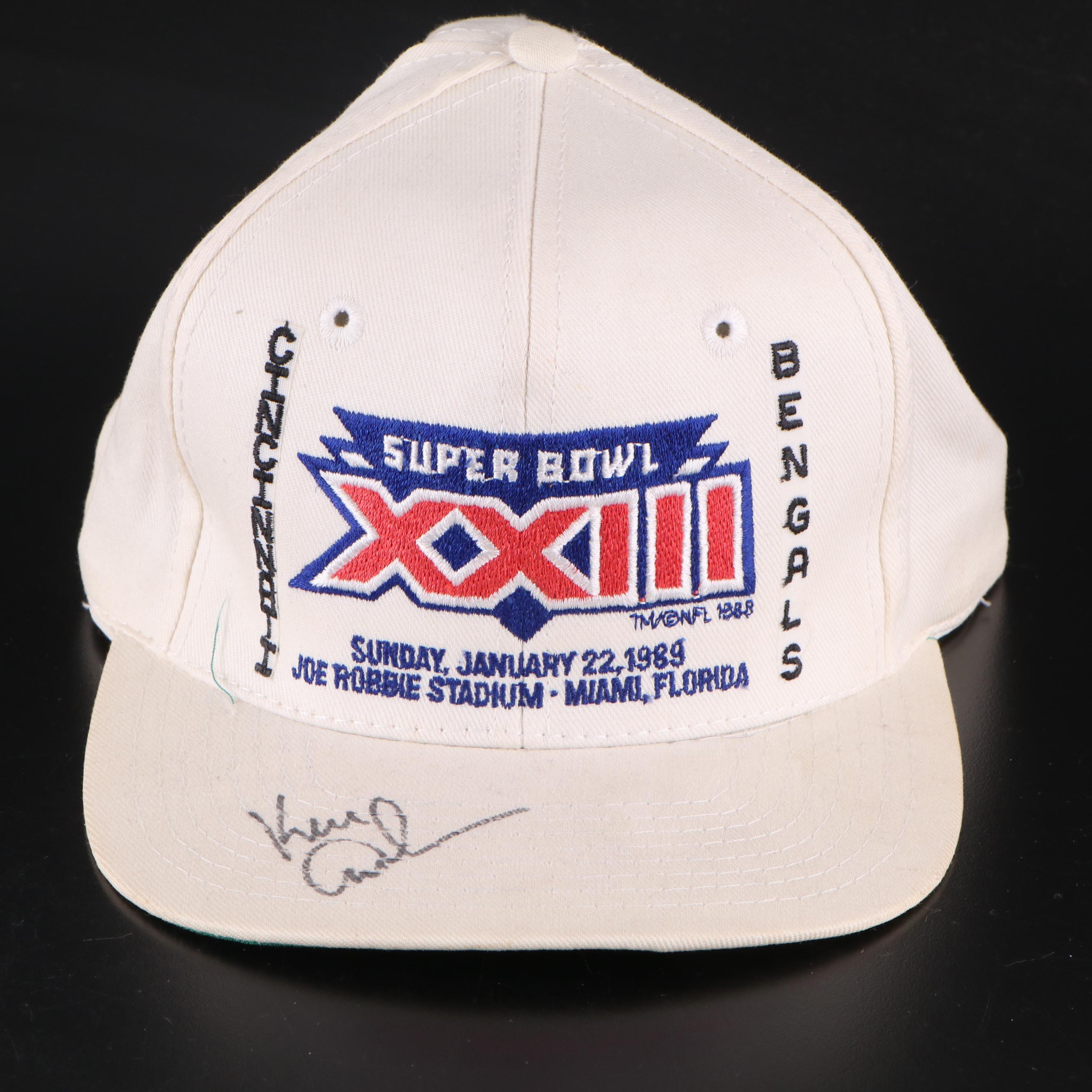 Ken Anderson Signed Cincinnati Bengals Super Bowl XXIII Football Hat