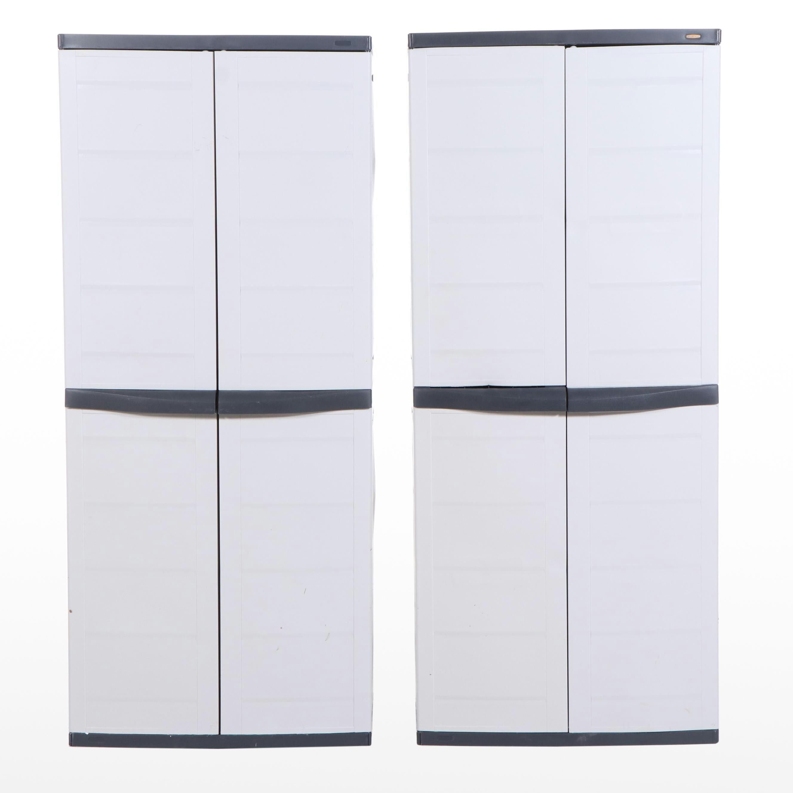 Two Workforce Heavy Duty Garage Storage Cabinets
