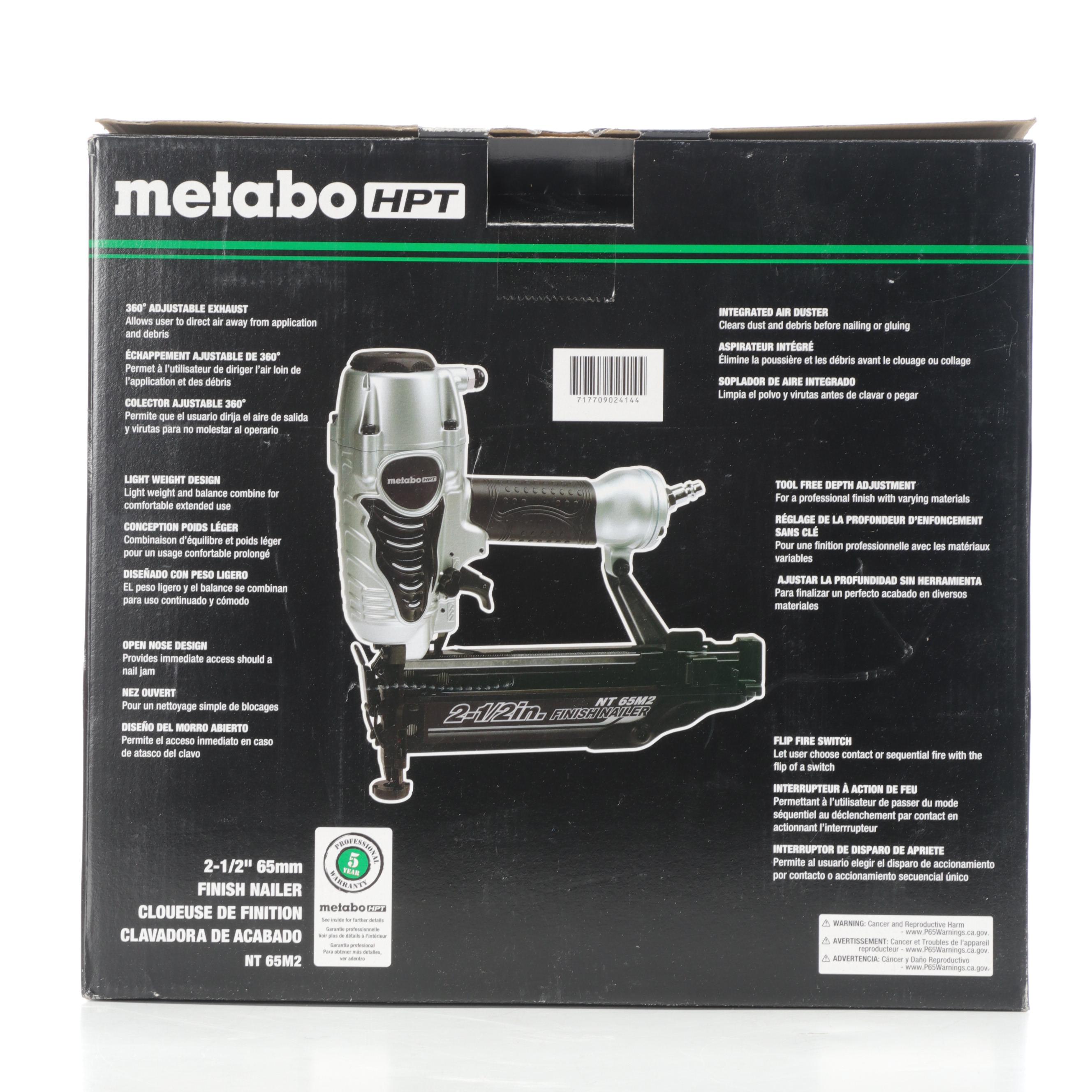 Metabo HPT Finish Nailer, Black & Decker Sander and Cordless Drill, More