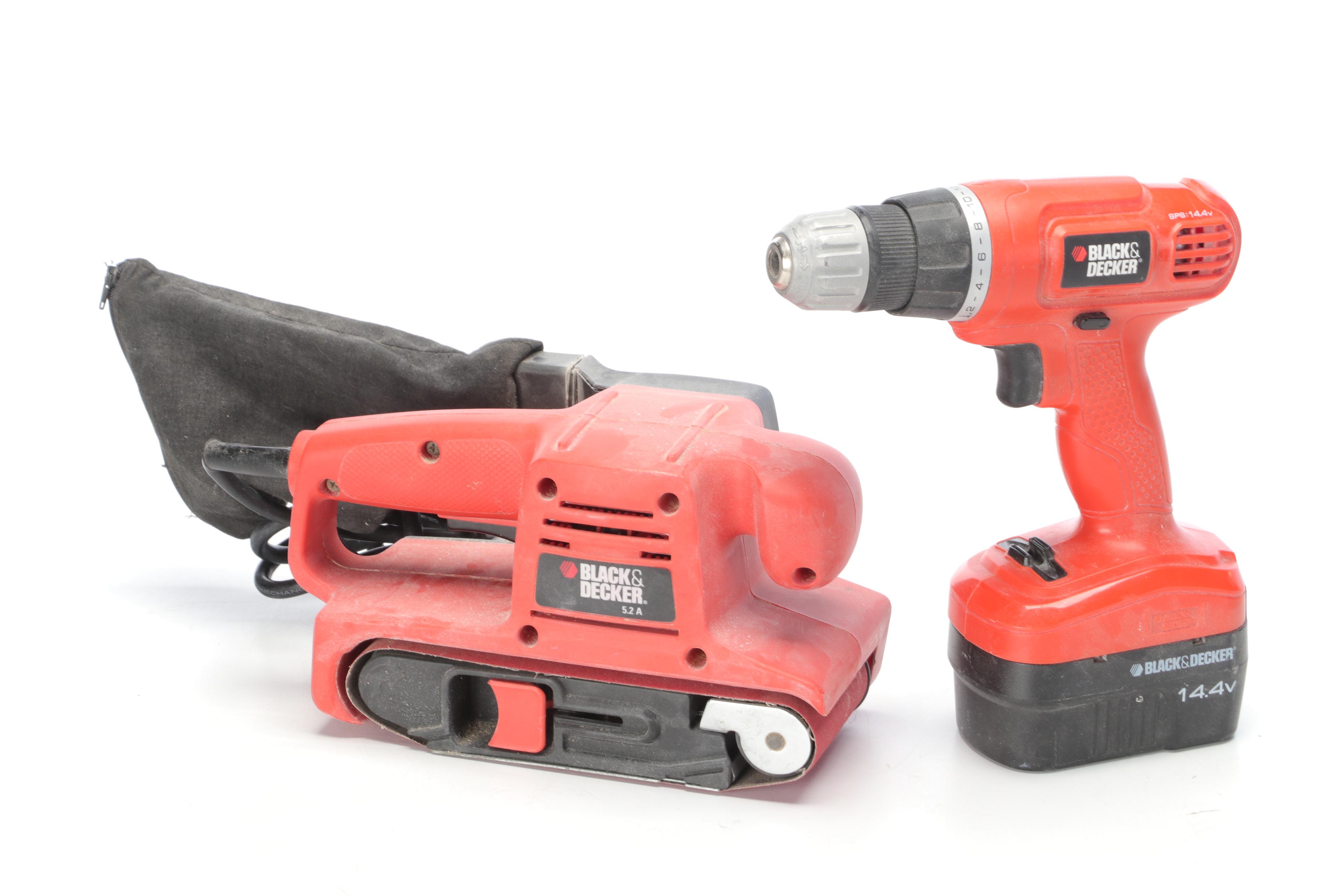 Metabo HPT Finish Nailer, Black & Decker Sander and Cordless Drill, More