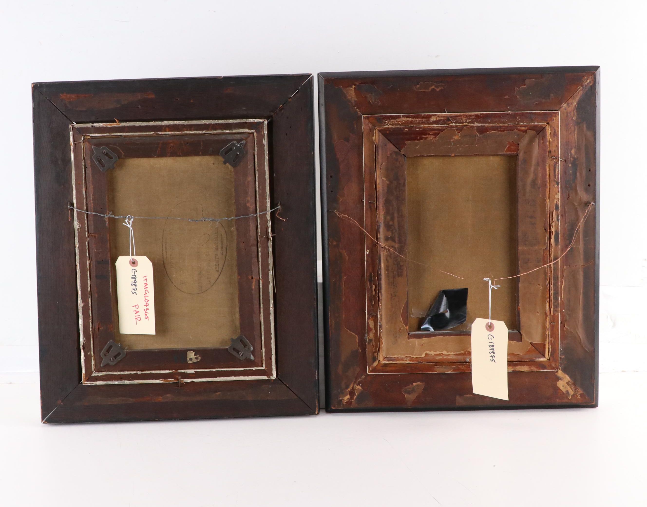 American School Male Portrait Oil Paintings, Late 19th Century