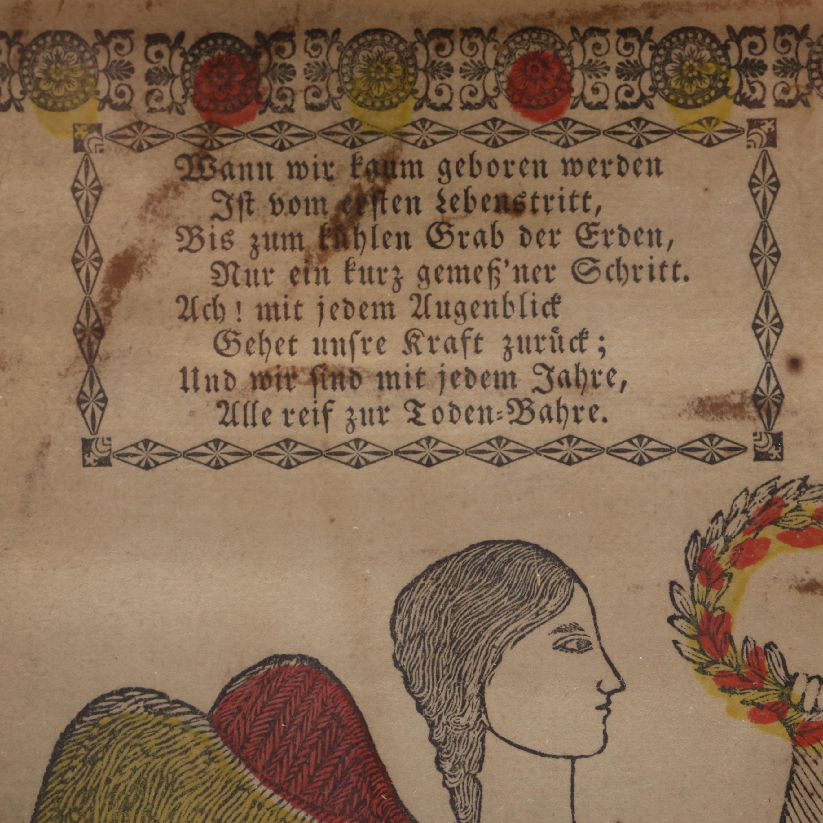 Pennsylvania Dutch Birth Certificate, 1833