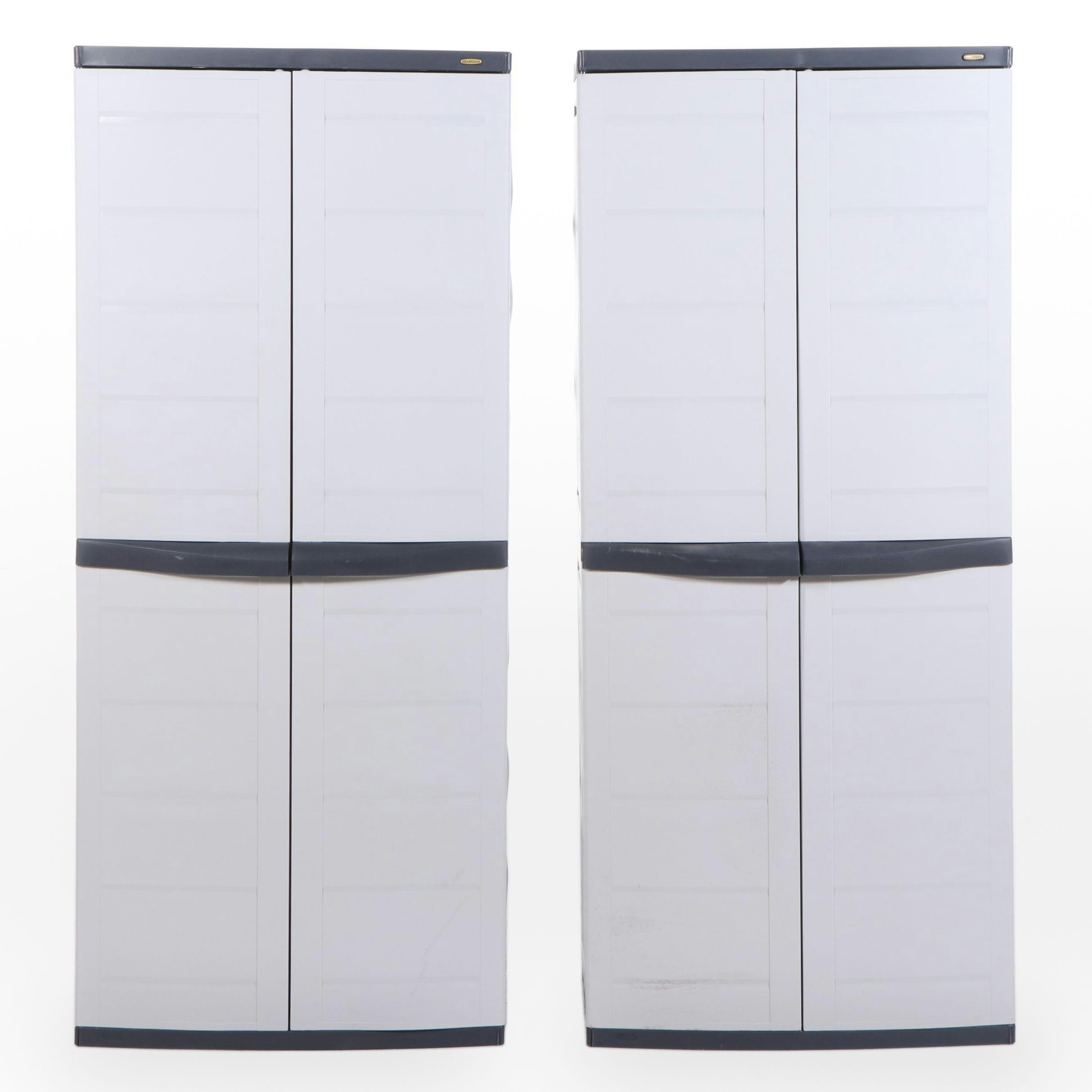 Two Workforce Heavy Duty Garage Storage Cabinets