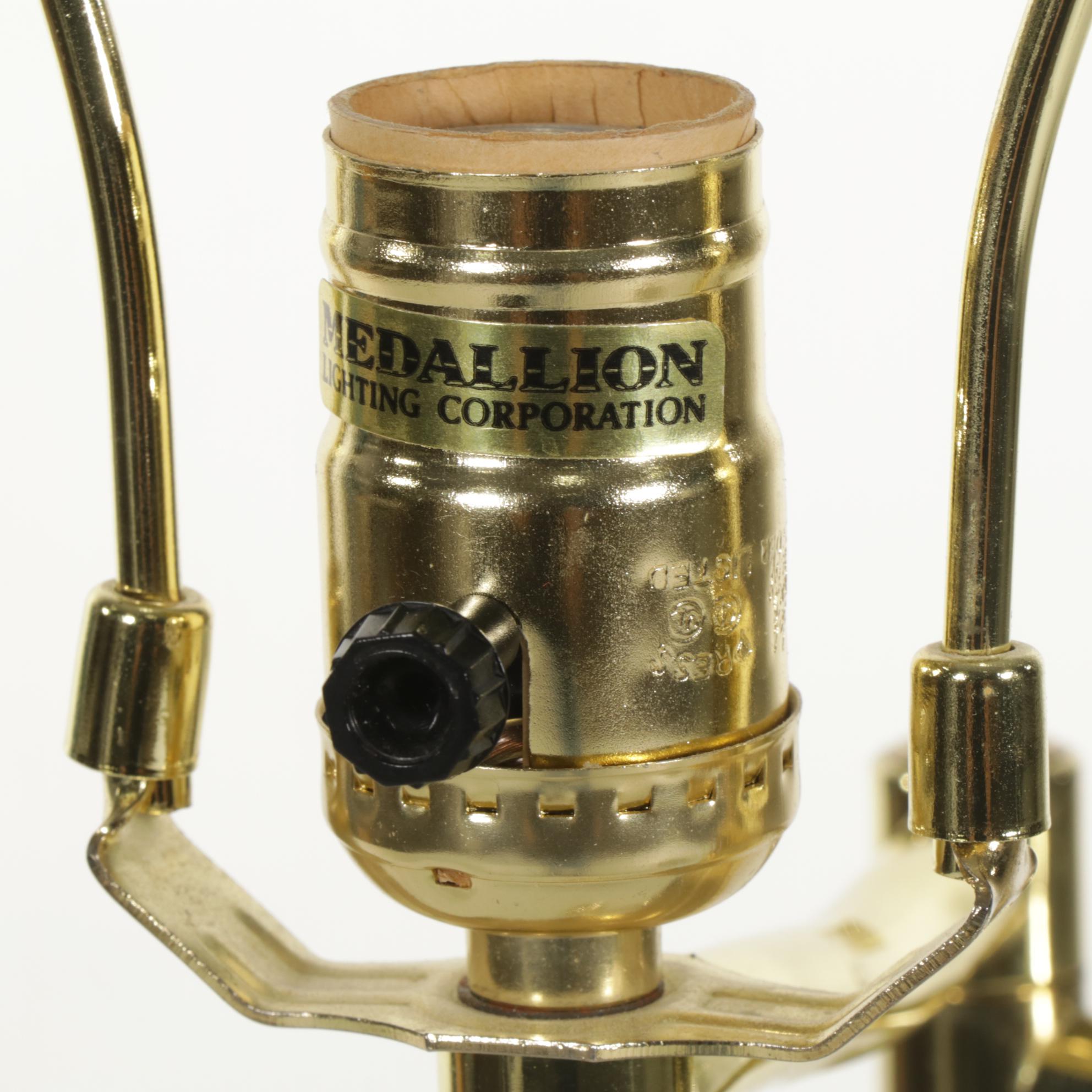 Medallion Lighting Federal Style Brassed Metal SwingArm Floor Lamp EBTH