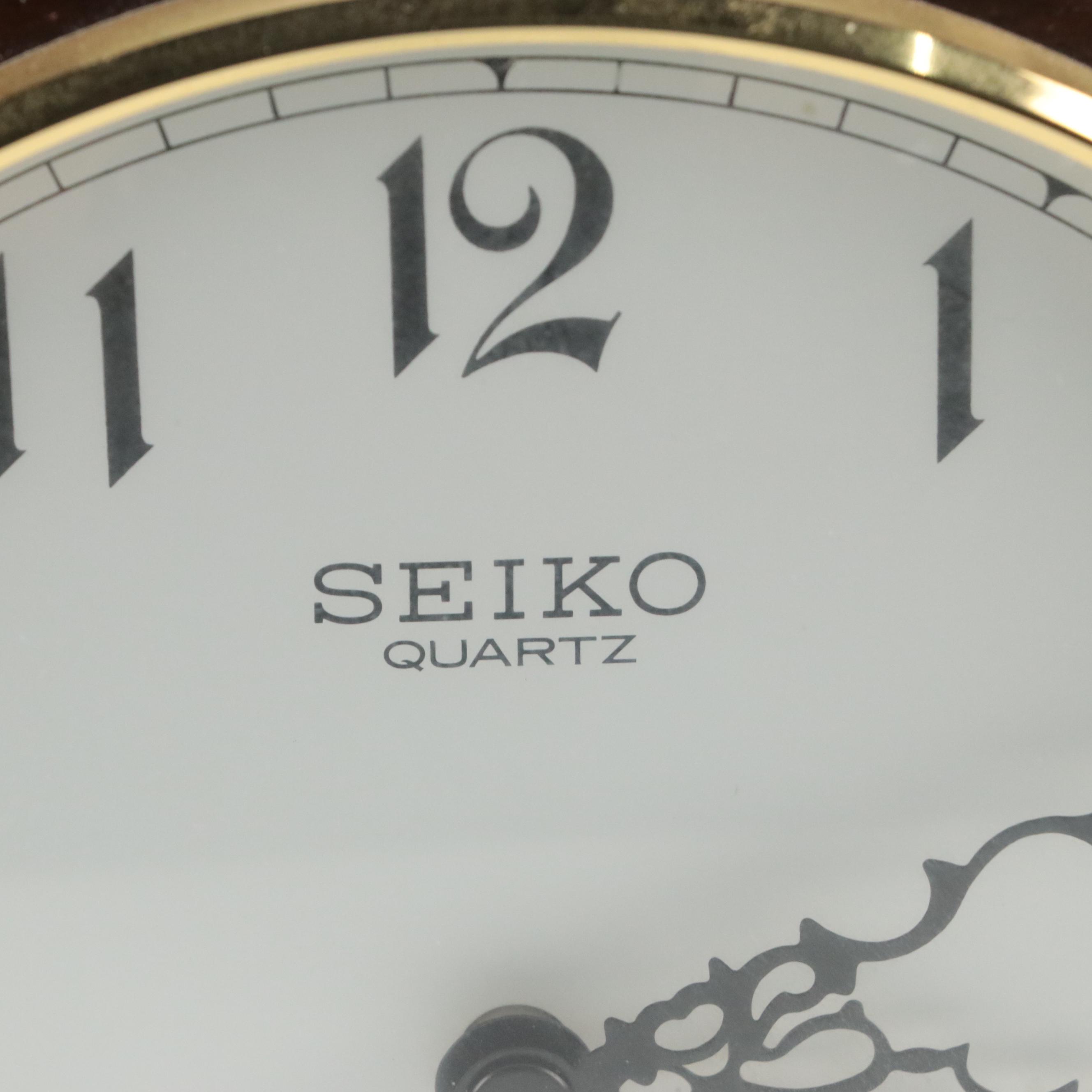 Seiko Mantel Clock Featuring Westminster-Whittington Chime
