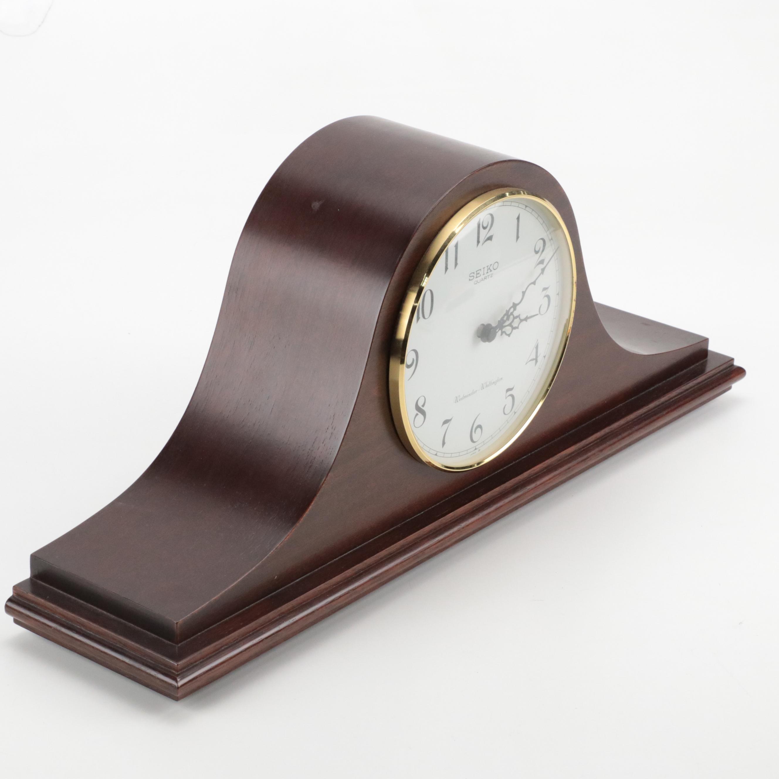 Seiko Mantel Clock Featuring Westminster-Whittington Chime