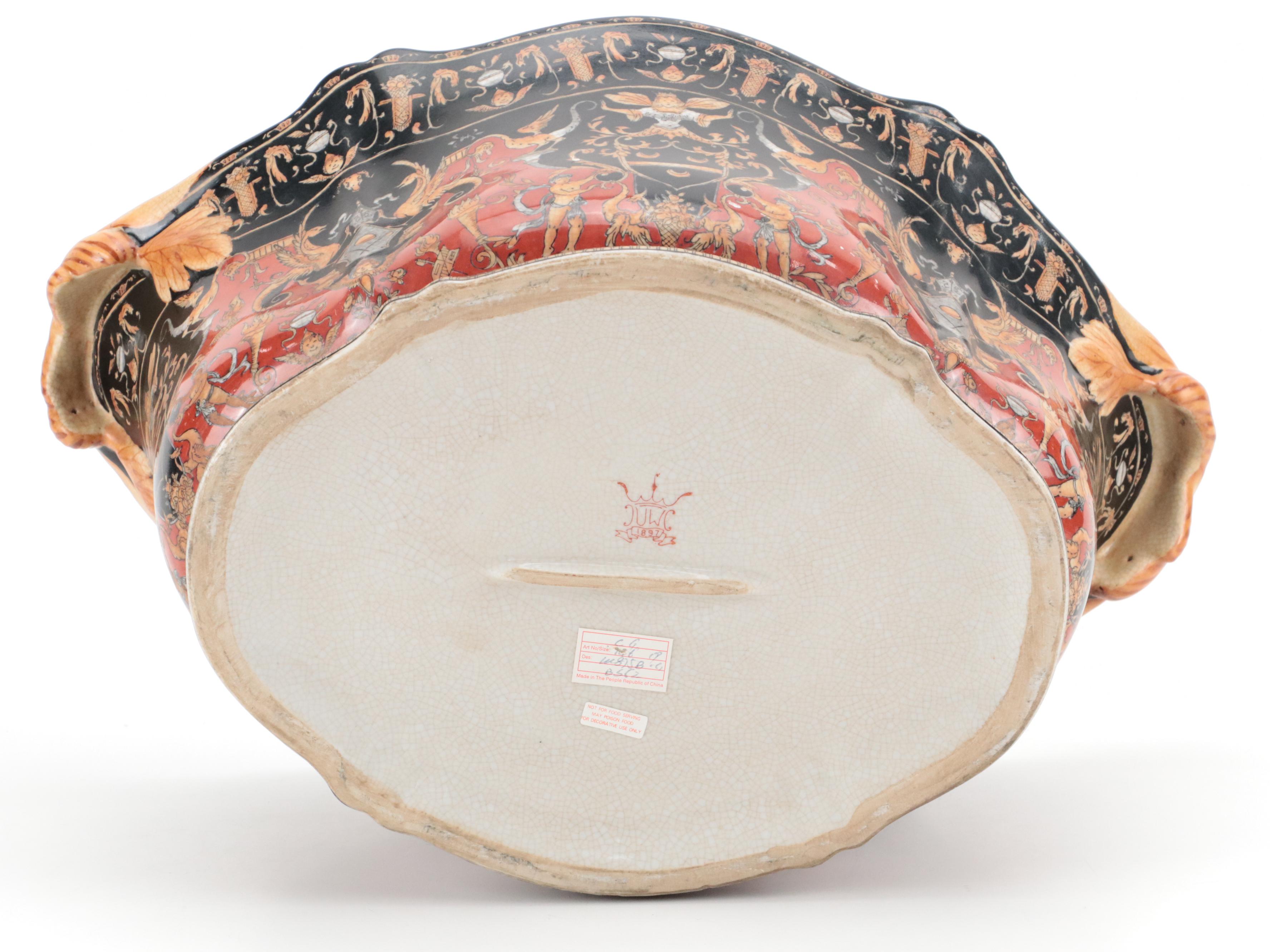 Chinese United Wilson Porcelain Foot Bath