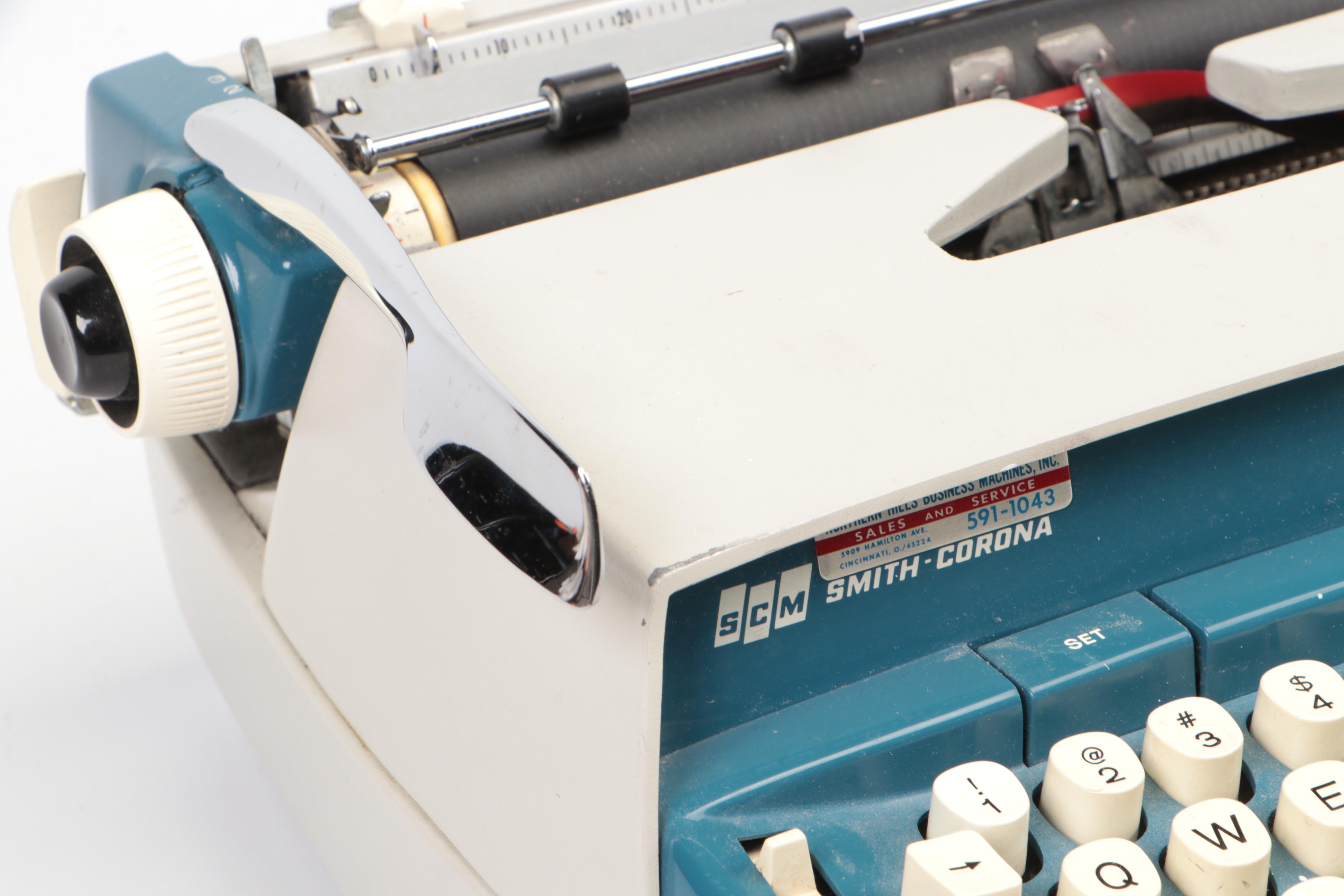 Smith Corona "Corona Seventy" Electric Typewriter with Case, 1970s