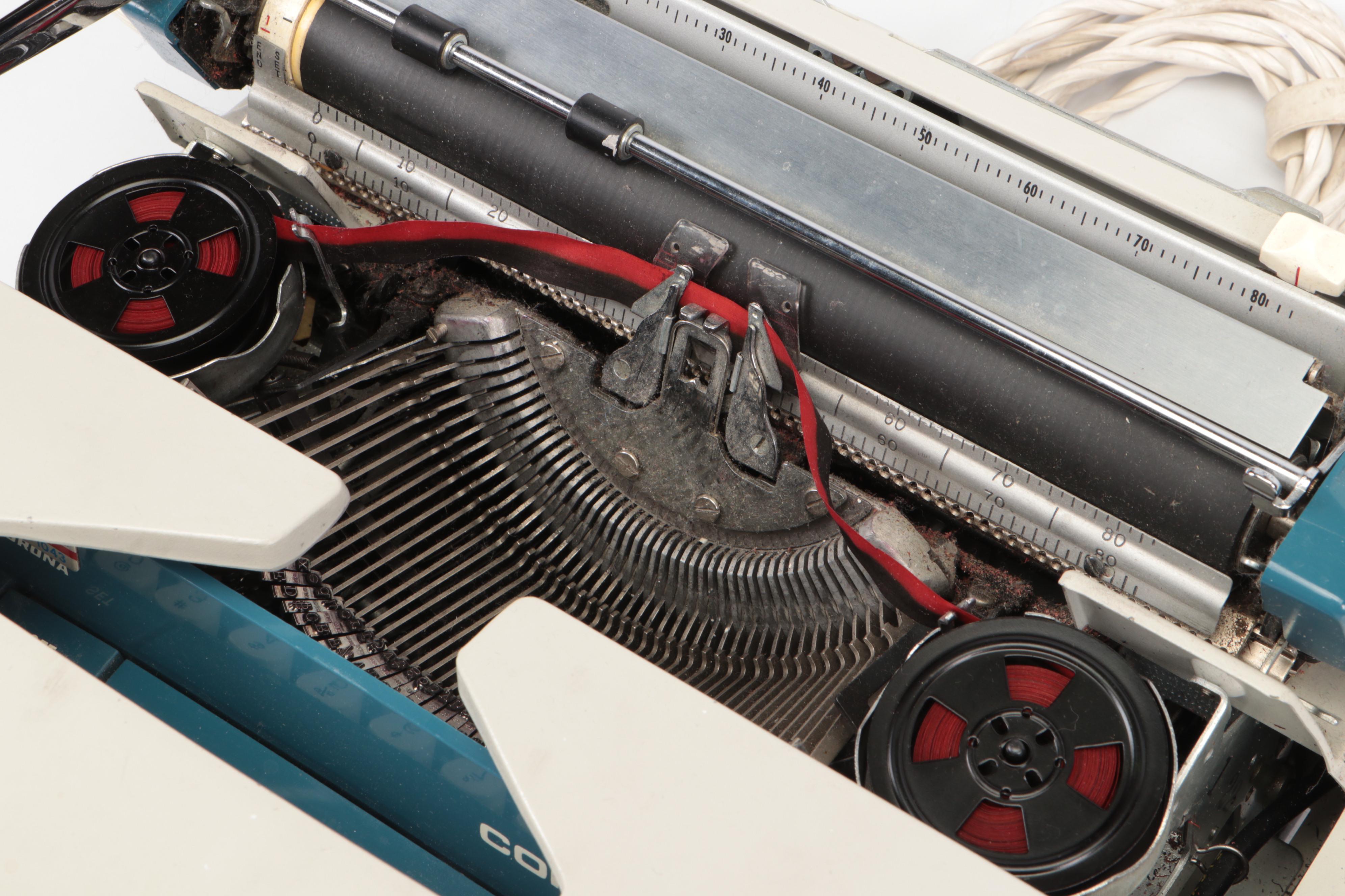 Smith Corona "Corona Seventy" Electric Typewriter with Case, 1970s