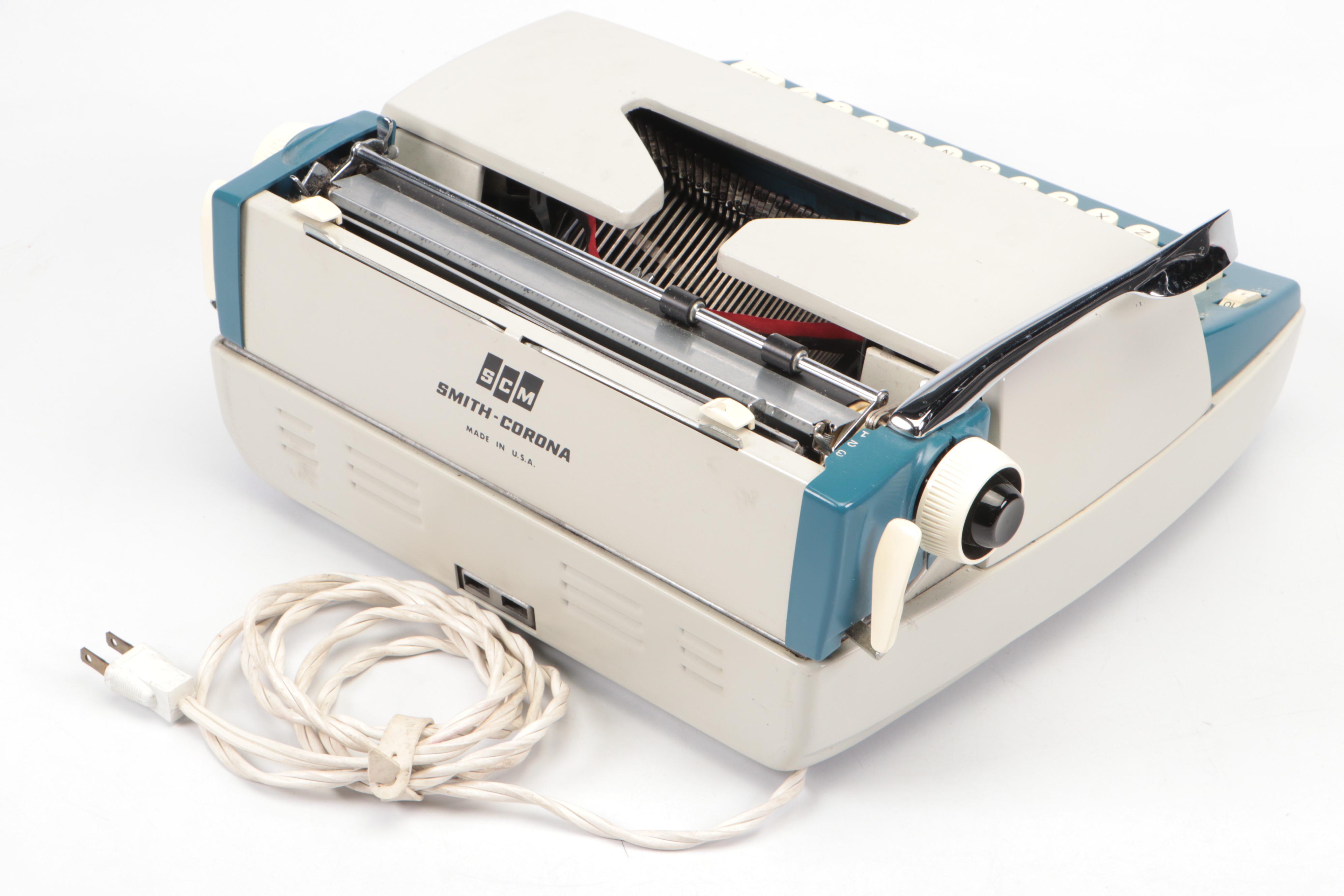 Smith Corona "Corona Seventy" Electric Typewriter with Case, 1970s