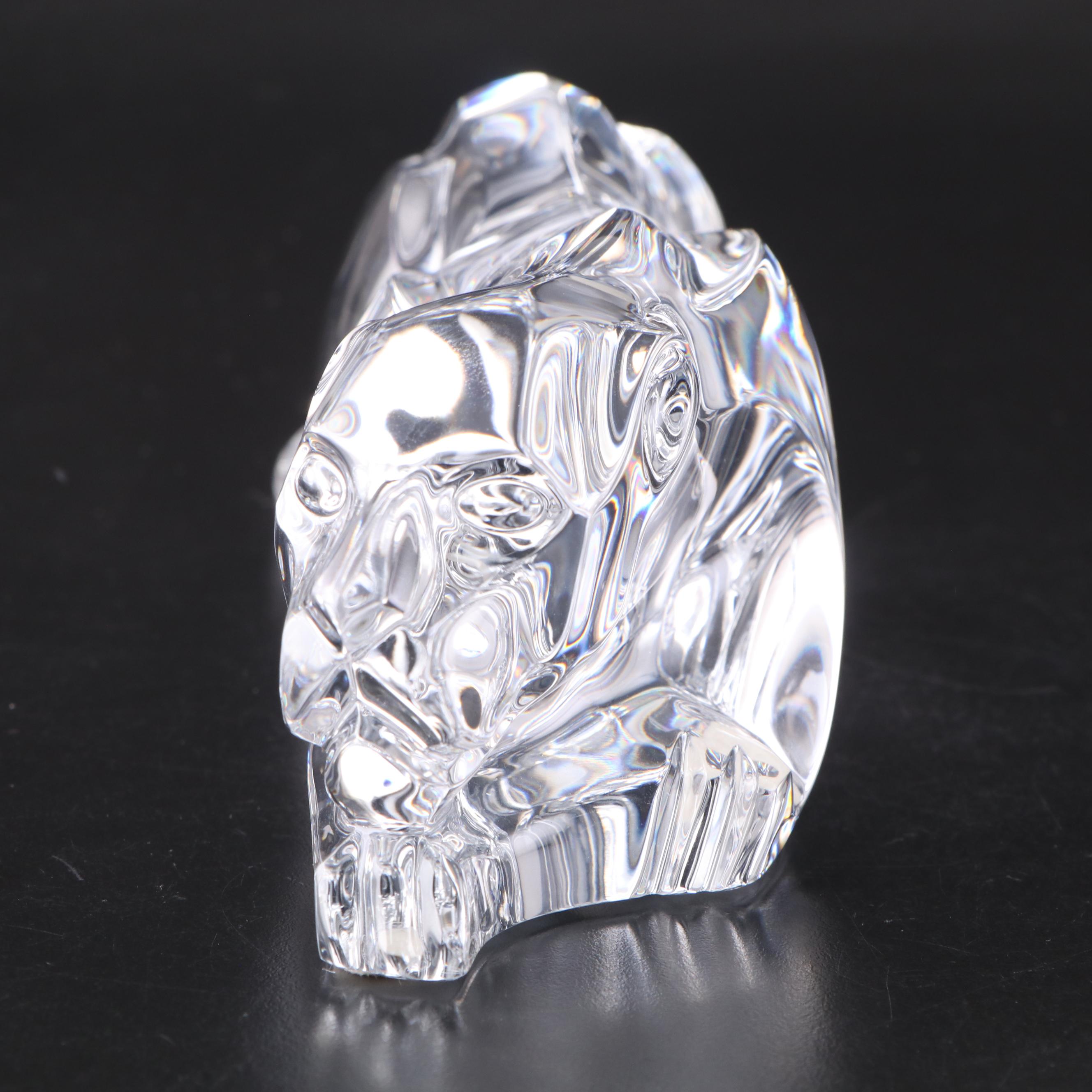 Baccarat "Stalking Panther" Crystal Figurine