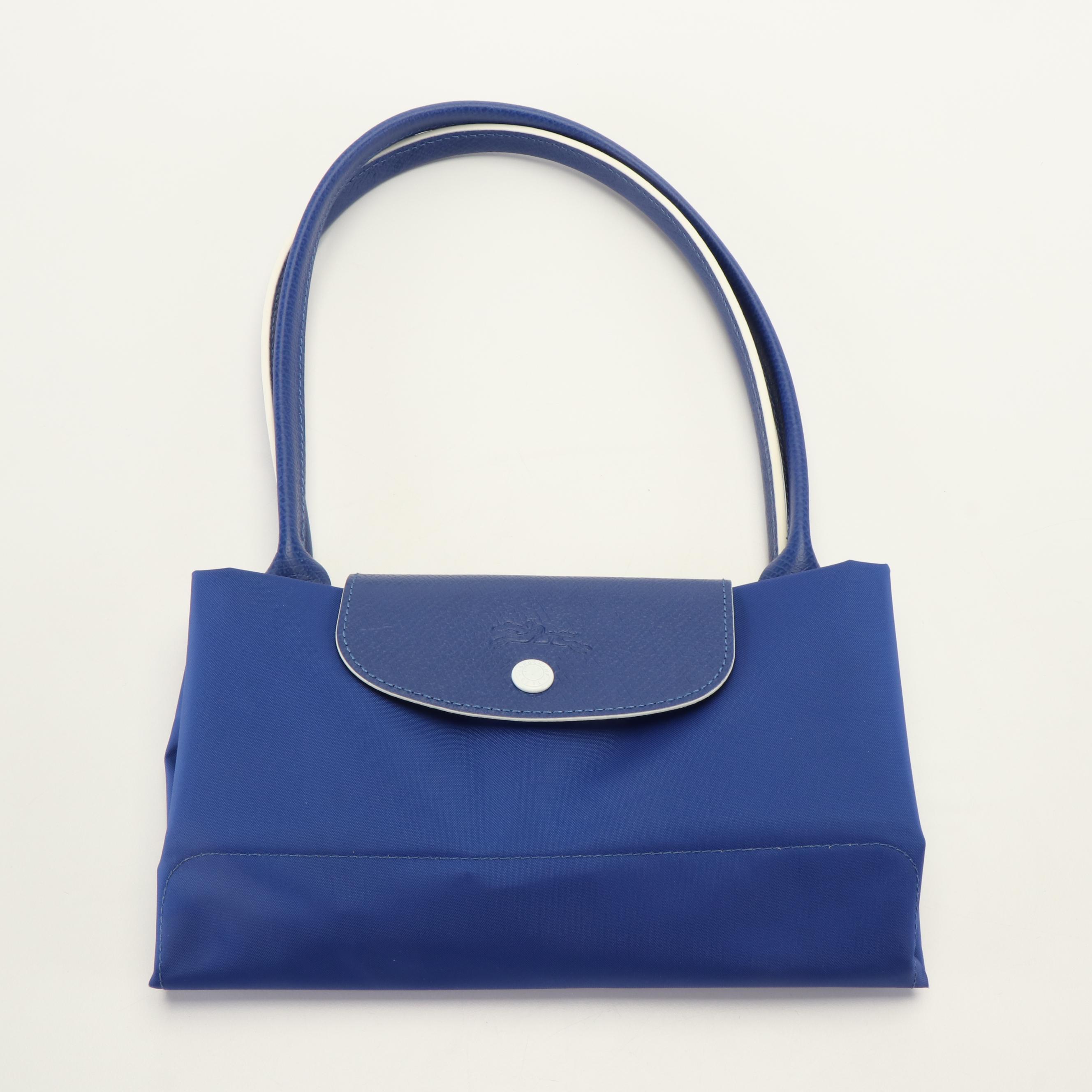 Longchamp Le Pliage Club Tote in Blue Nylon