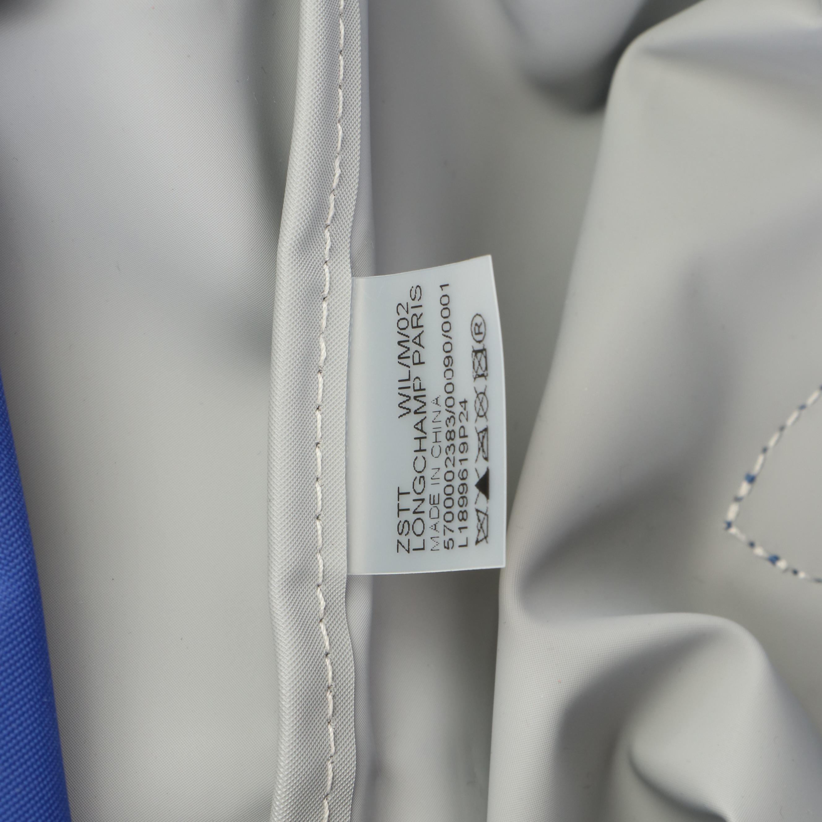 Longchamp Le Pliage Club Tote in Blue Nylon