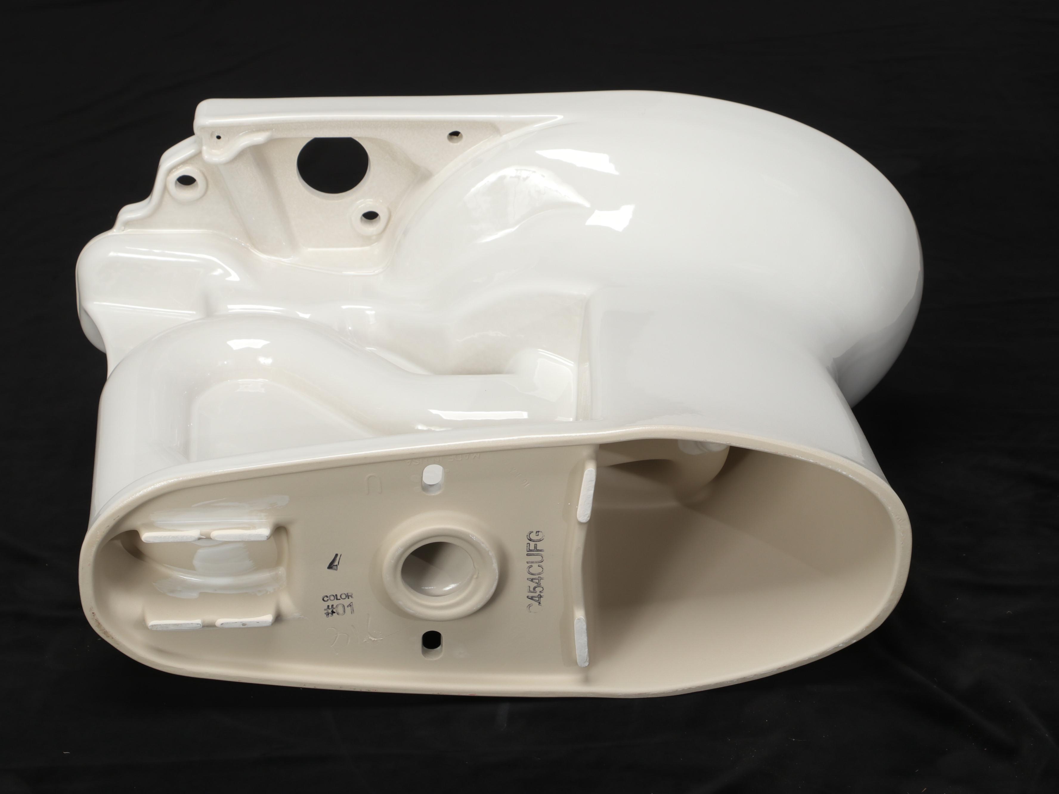 Toto White Porcelain Toilet with Toto Bidet Attachment