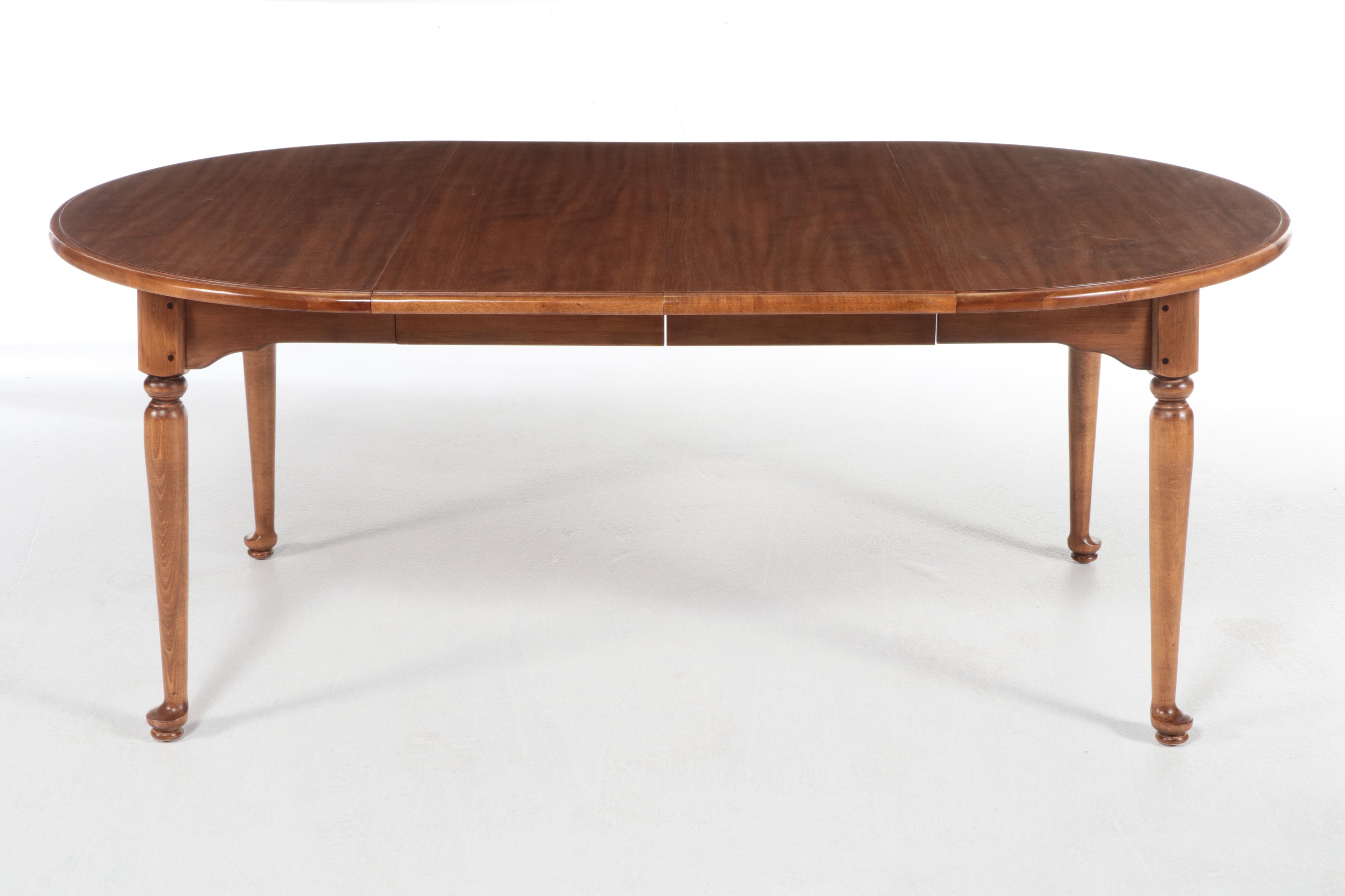 Ethan Allen Queen Anne Style Dining Table and Chairs