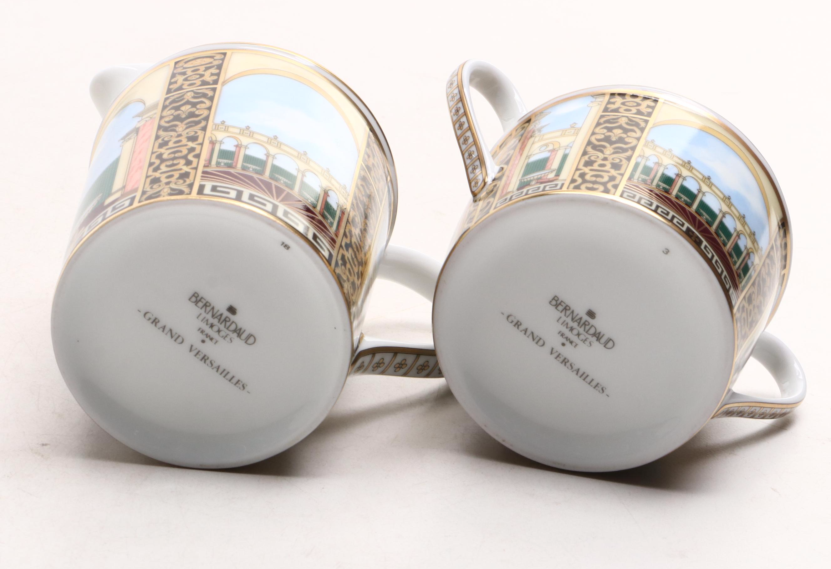 Bernardaud Limoges Porcelain "Grand Versailles" Coffee Service, 1998–2022