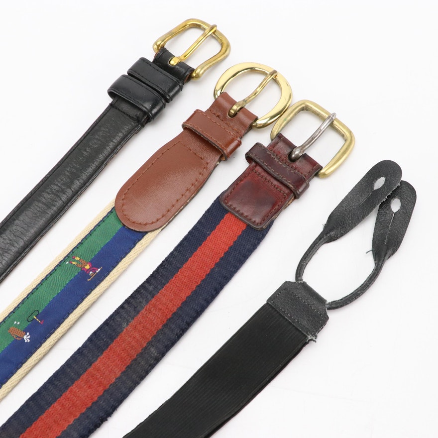 Coach Black Leather Belt With Other Fabric Belts and Suspenders | EBTH