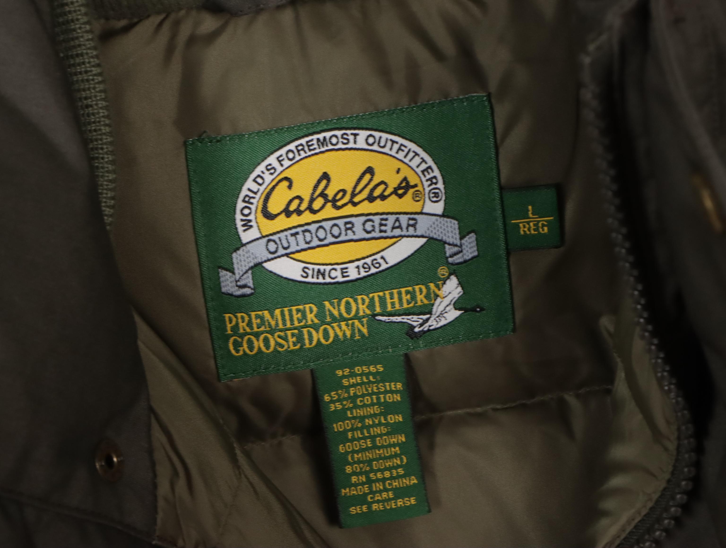 Men's Cabela's Cargo Vest with Cabela's and Eddie Bauer Goose Down Vests