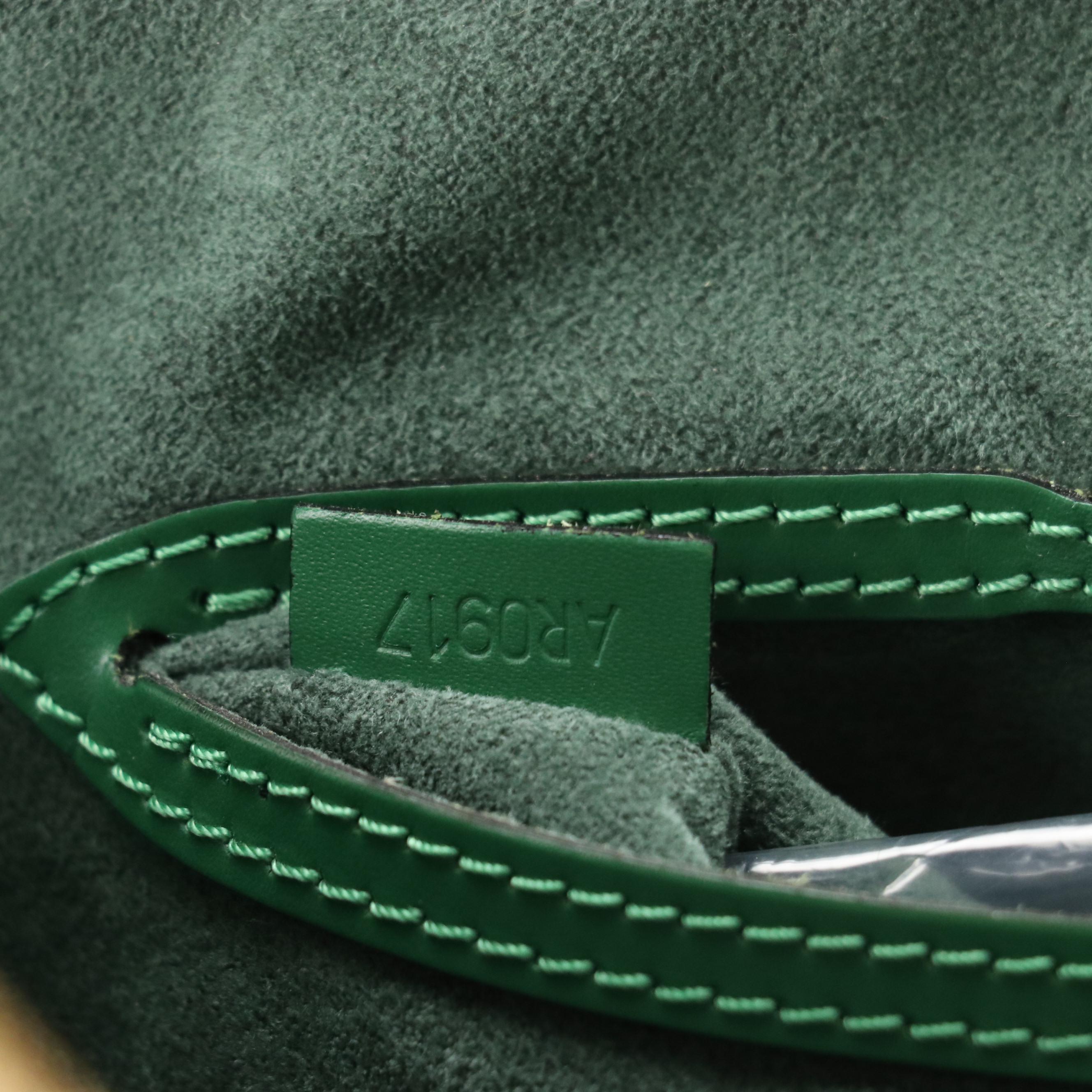 Louis Vuitton Alma PM Handbag in Borneo Green Epi Leather