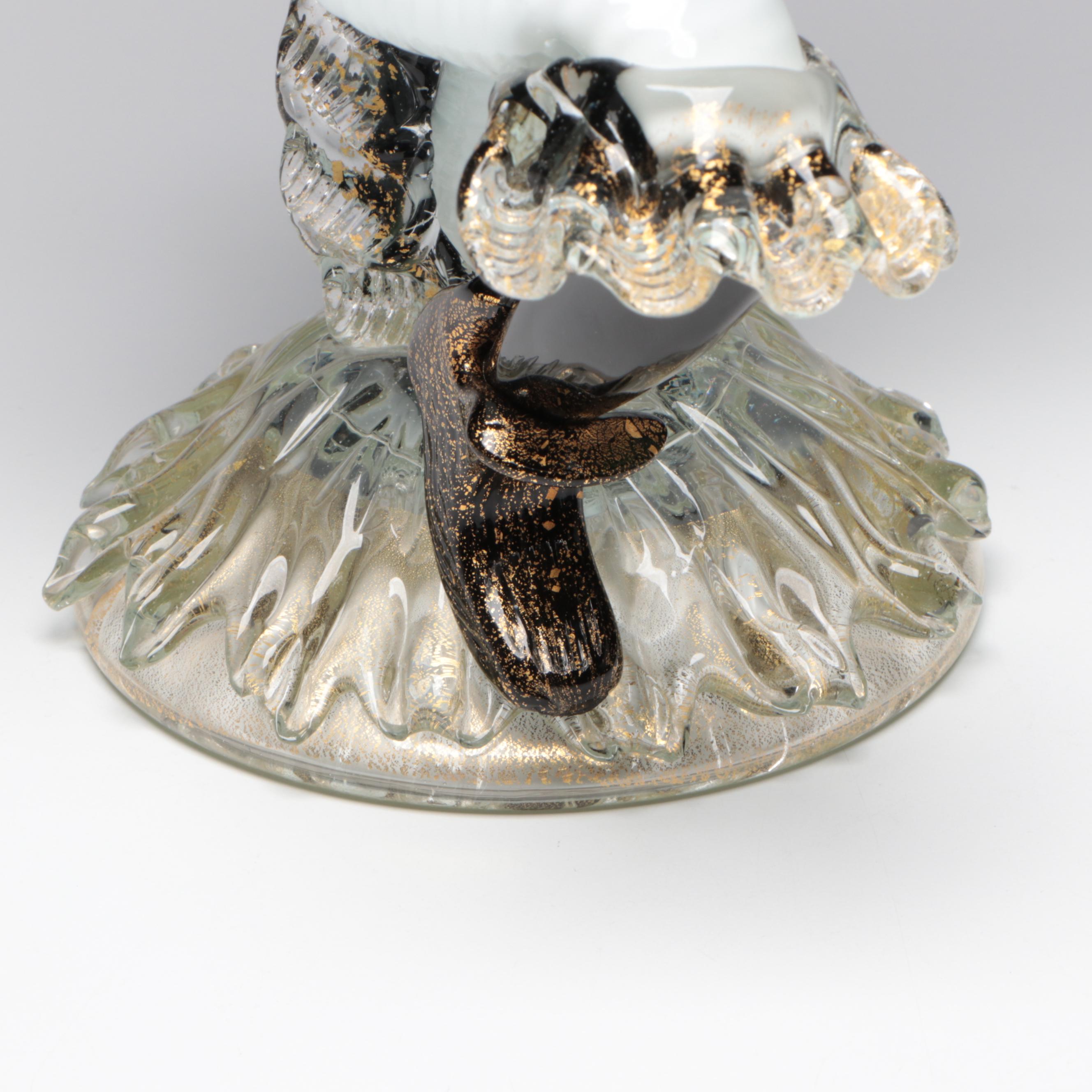 Murano Venetian Blackamoor Style Two-Light Candlestick, Mid-20th Century